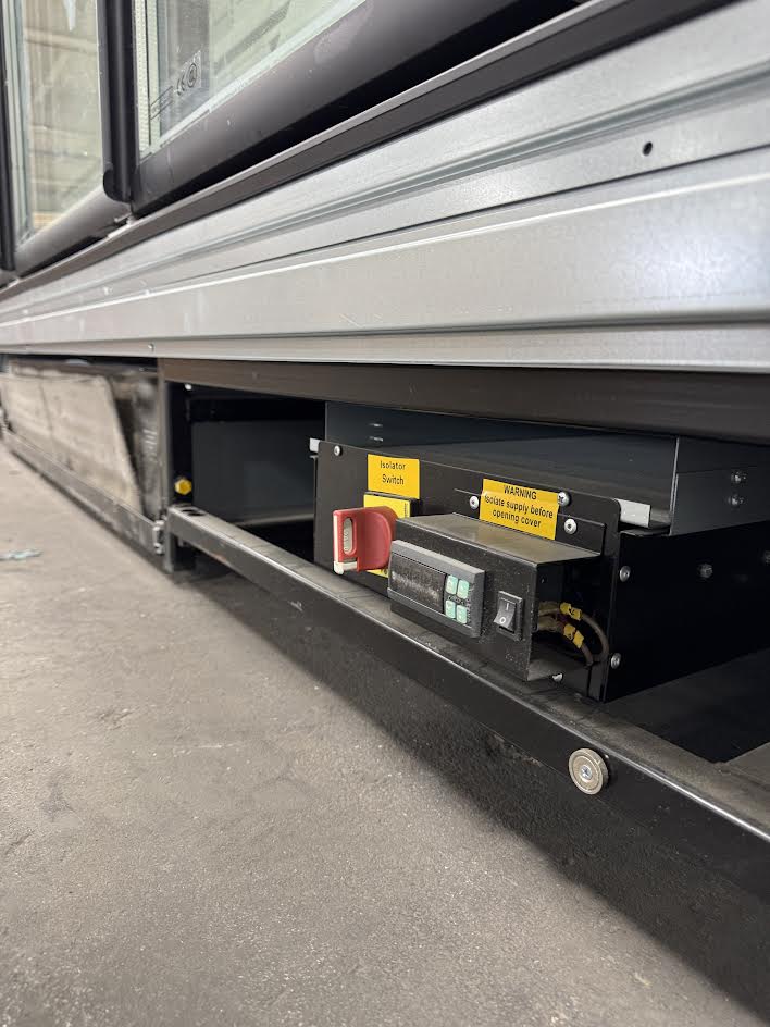 Self Contained Glass 8-Door Run Freezer | Purecold | M# ICON6 1OS7LA1 (2) 4door | 208/120V