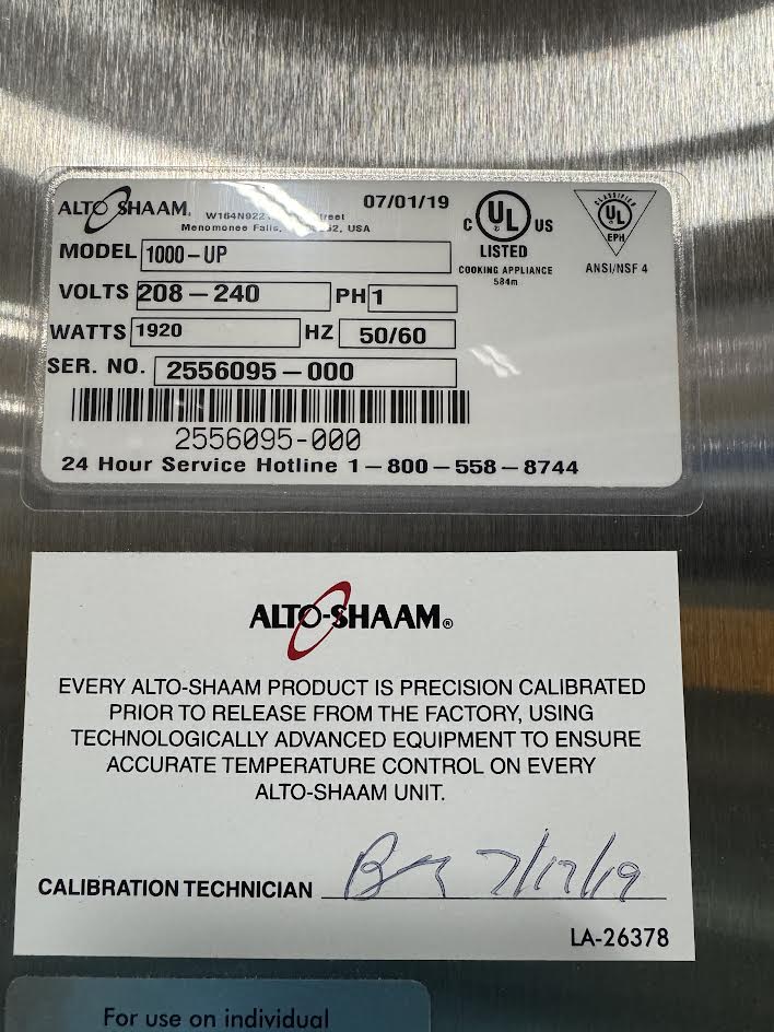 Dual Heat Holding Cabinet | Alto-Shaam | M# 1000-UP | 208-240V