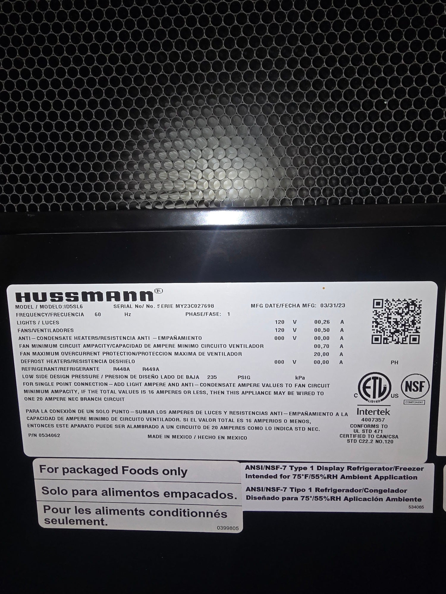 **NEW** Hussmann | ID5SL6 | Remote Multi-Deck | Slim Line | 2023