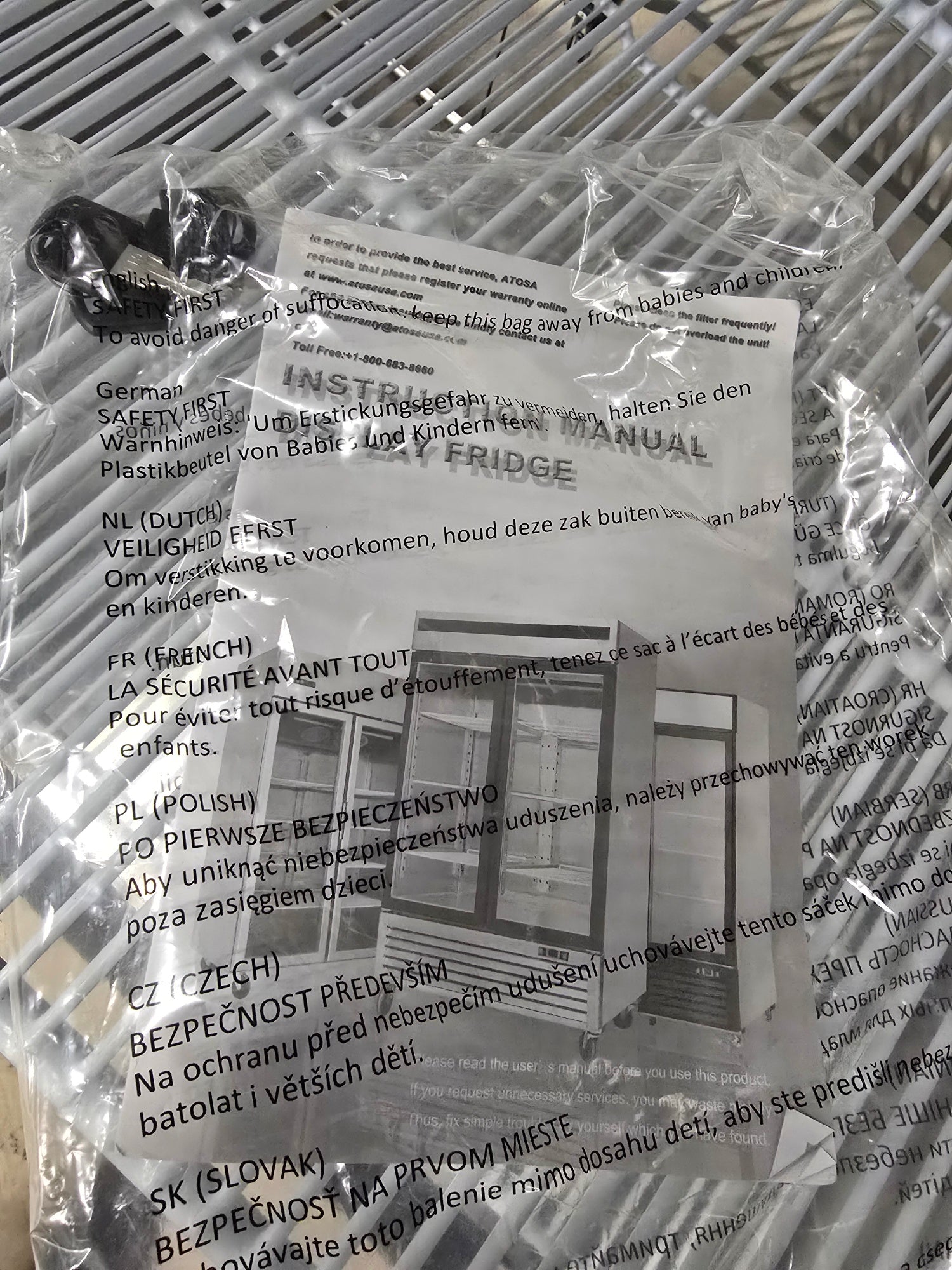 ATOSA | MCF8723GR | COMMERCIAL REFRIGERATOR MERCHANDISER | 43.8 CU