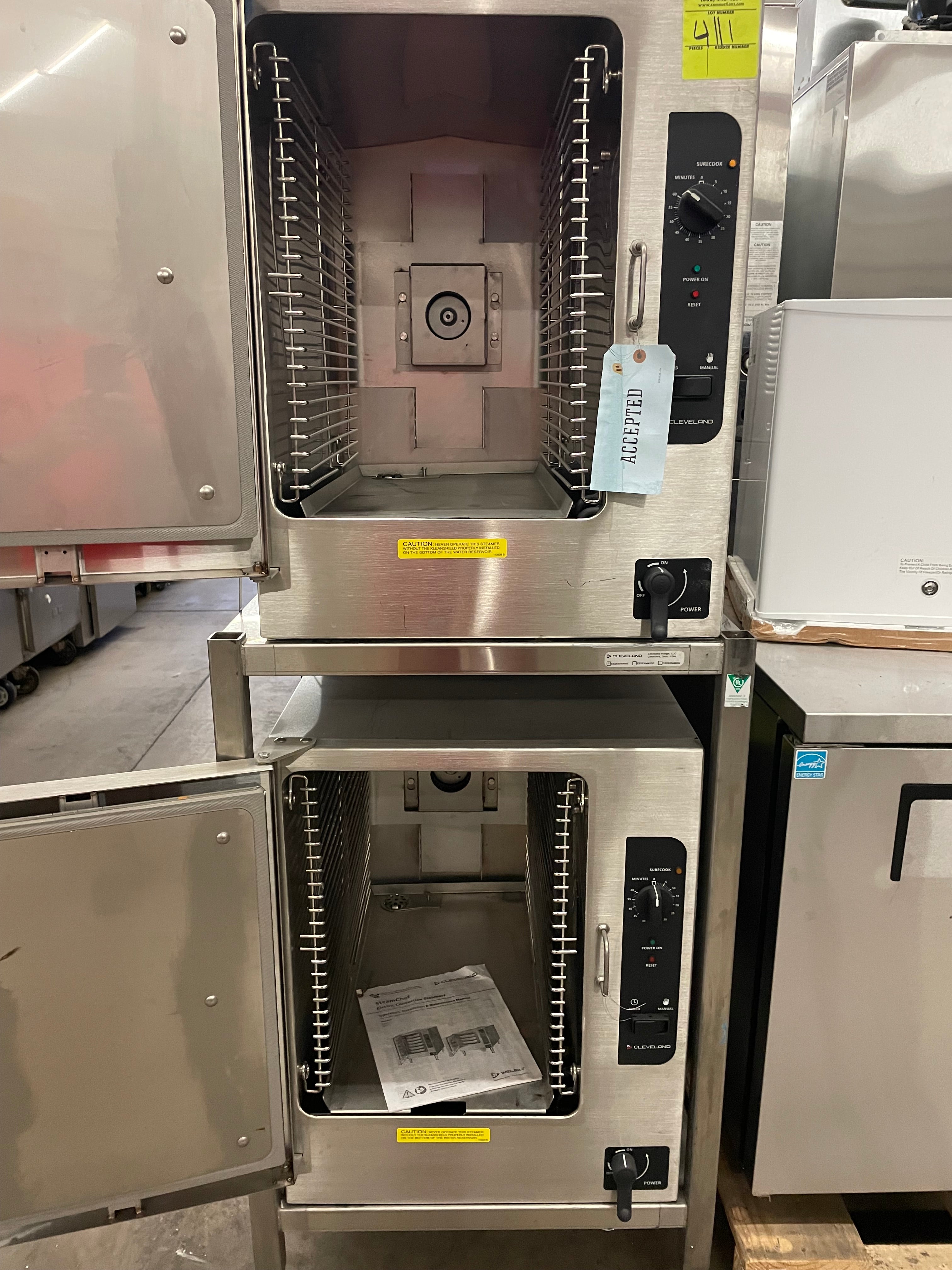 Double Stack Steamer | Cleveland | Model # 22CET66.1 (2) | 208/220/240 Volts