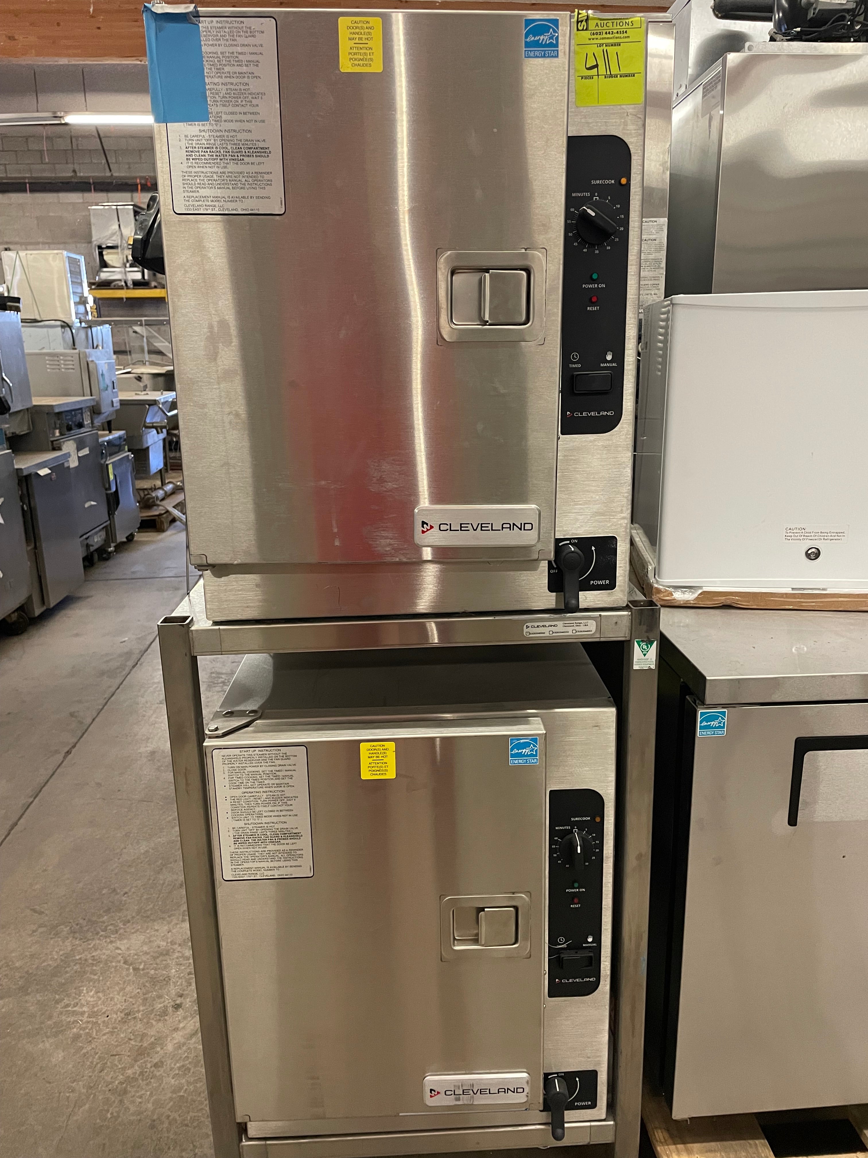 Double Stack Steamer | Cleveland | Model # 22CET66.1 (2) | 208/220/240 Volts