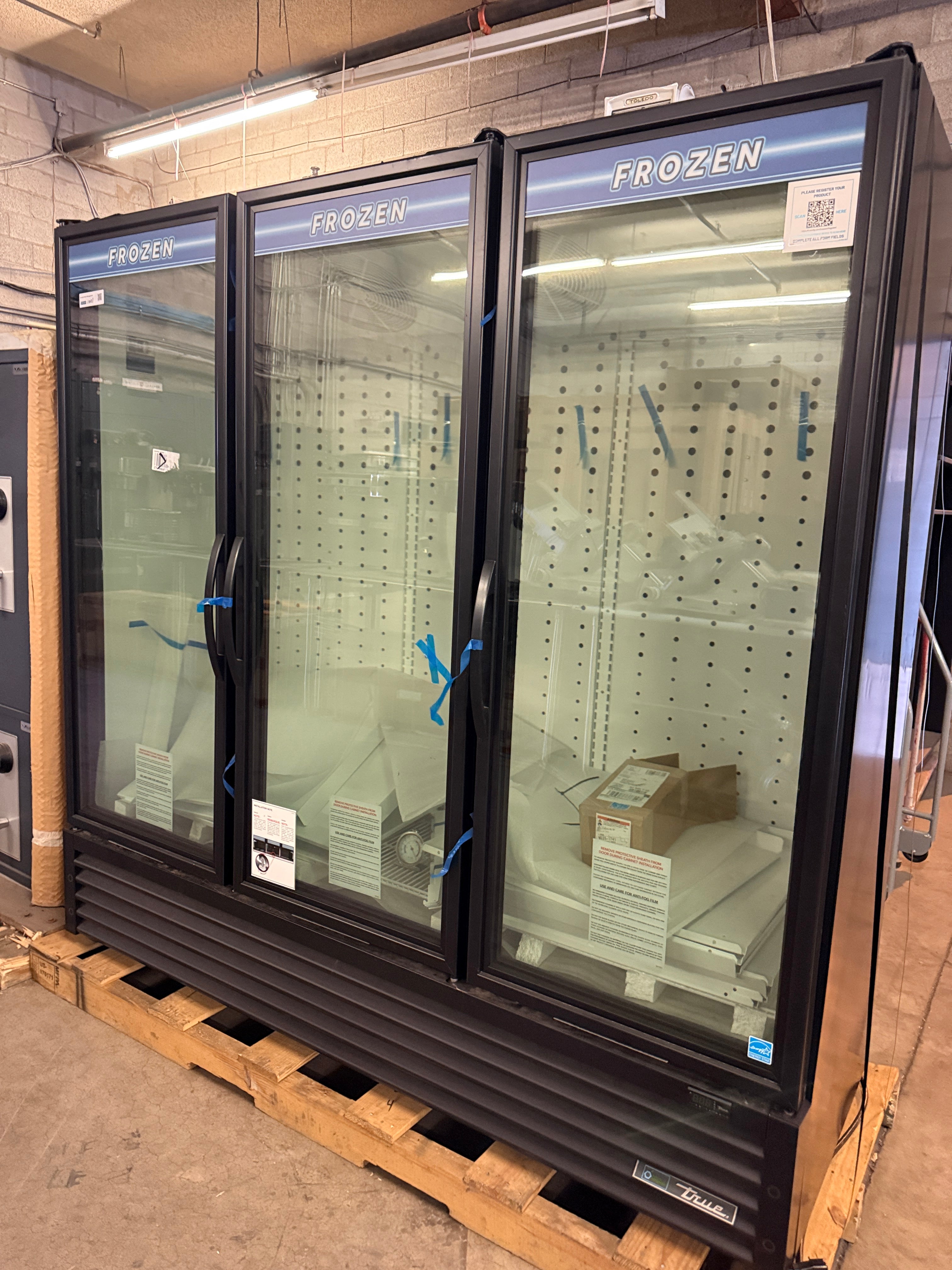 **NEW** Triple Door Freezer Merchandiser | True | Model # FLM-81F-TSL01 | 115 Volt