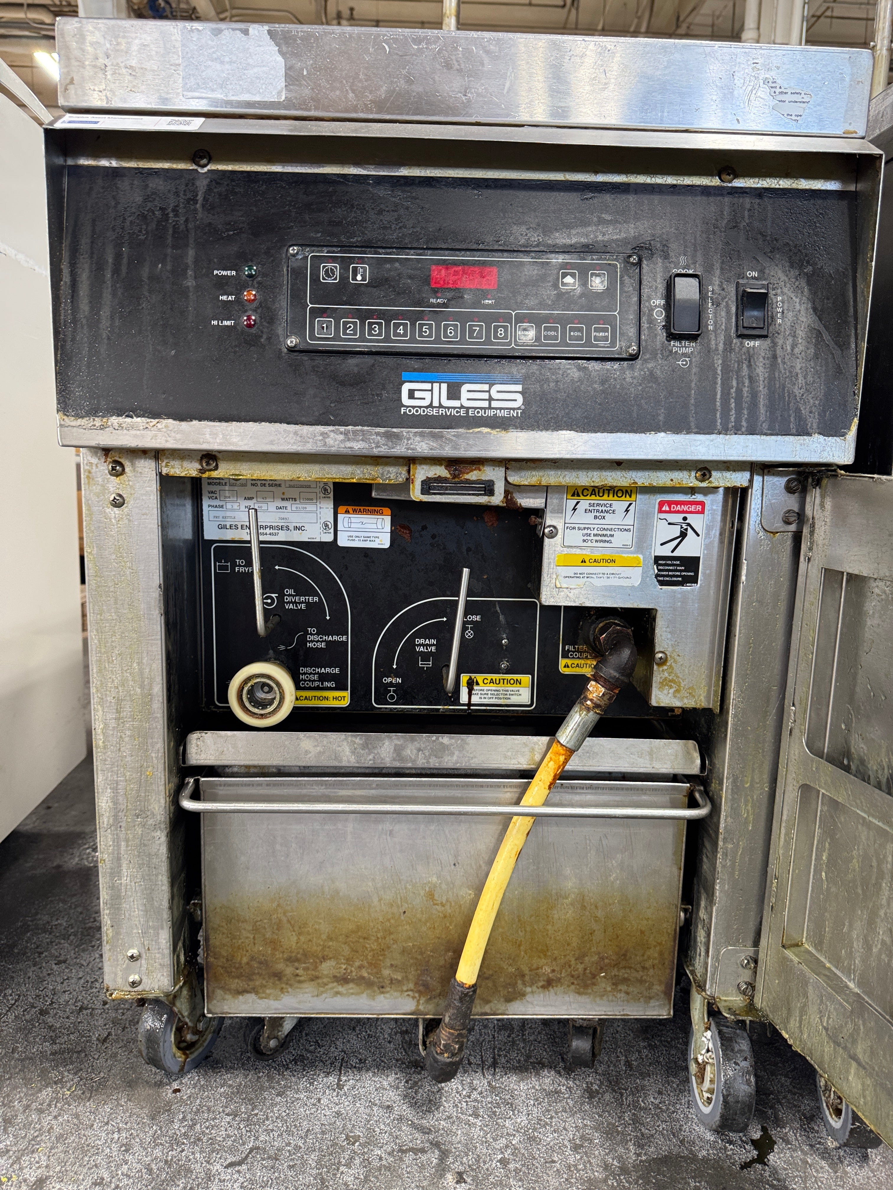 Electric Kettle Fryer | Giles | Model # GEF-560 | 208 Volts 3 phase
