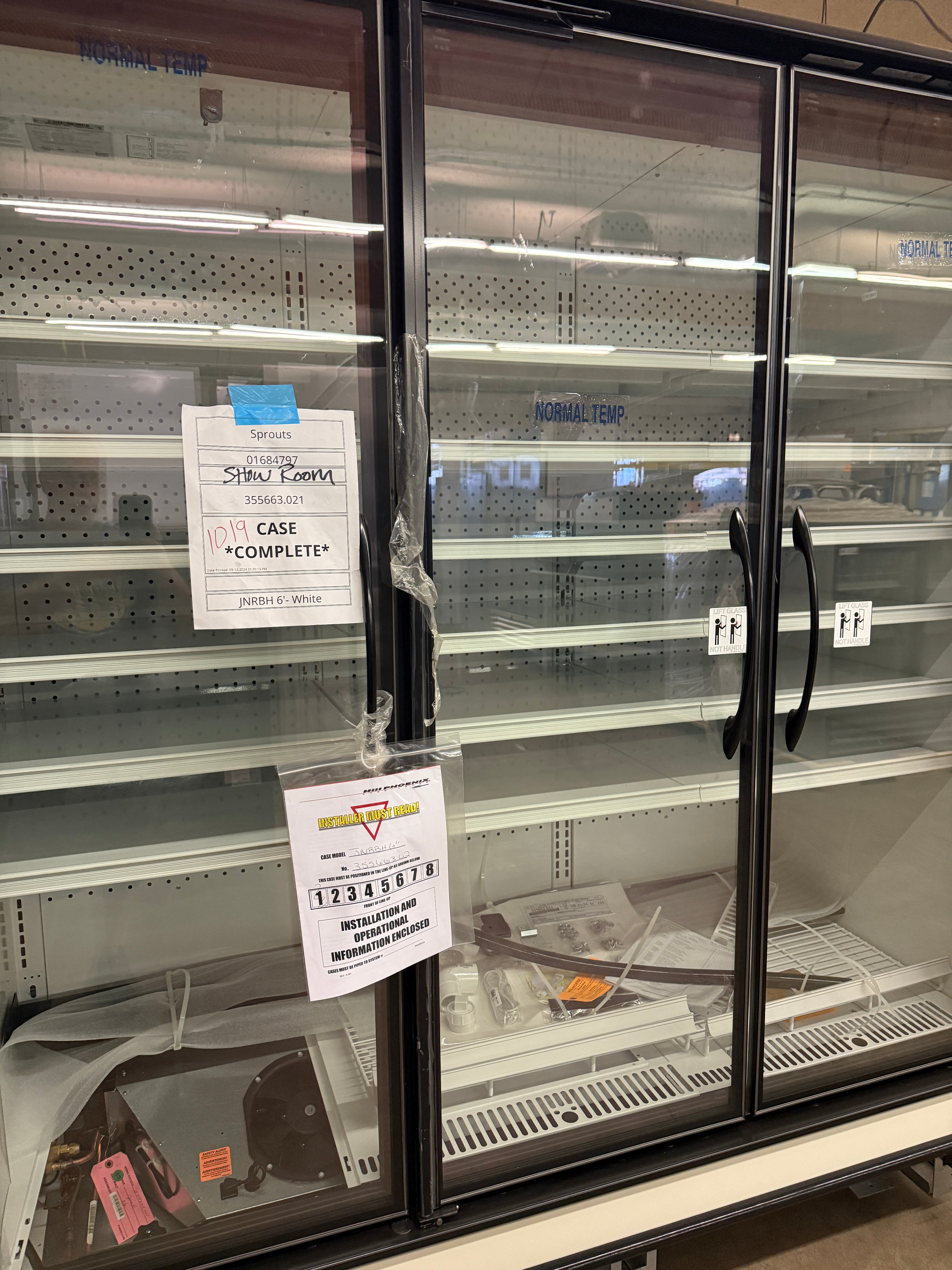 Medium Temp Cooler Remote Cooled 2024 (NEW) | Hillphoenix | Model # JNRBH6 | 120 Volt single phase