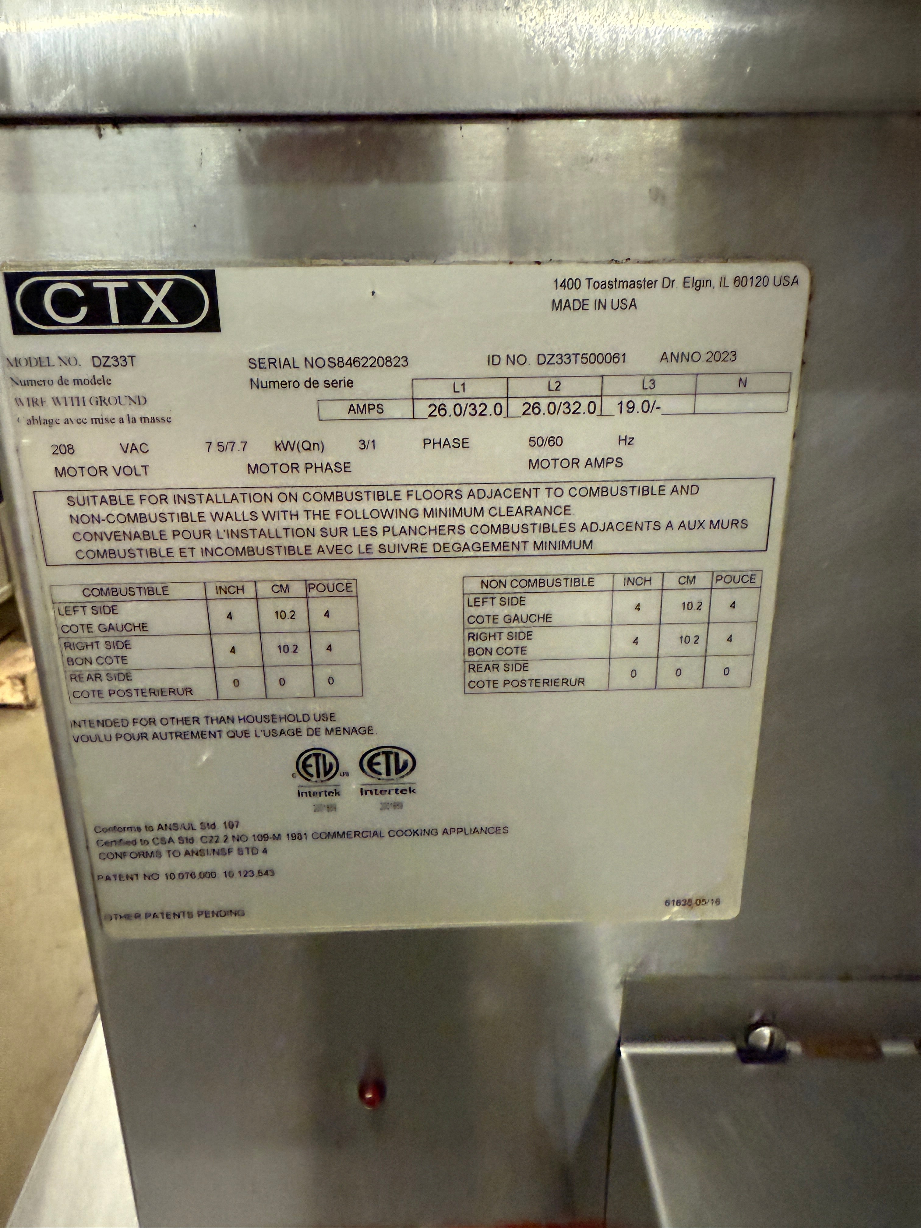 Pizza Oven | MIddleby Marshall | Model # (DZ33T 208V 3 Phase) & (PS638G NG)