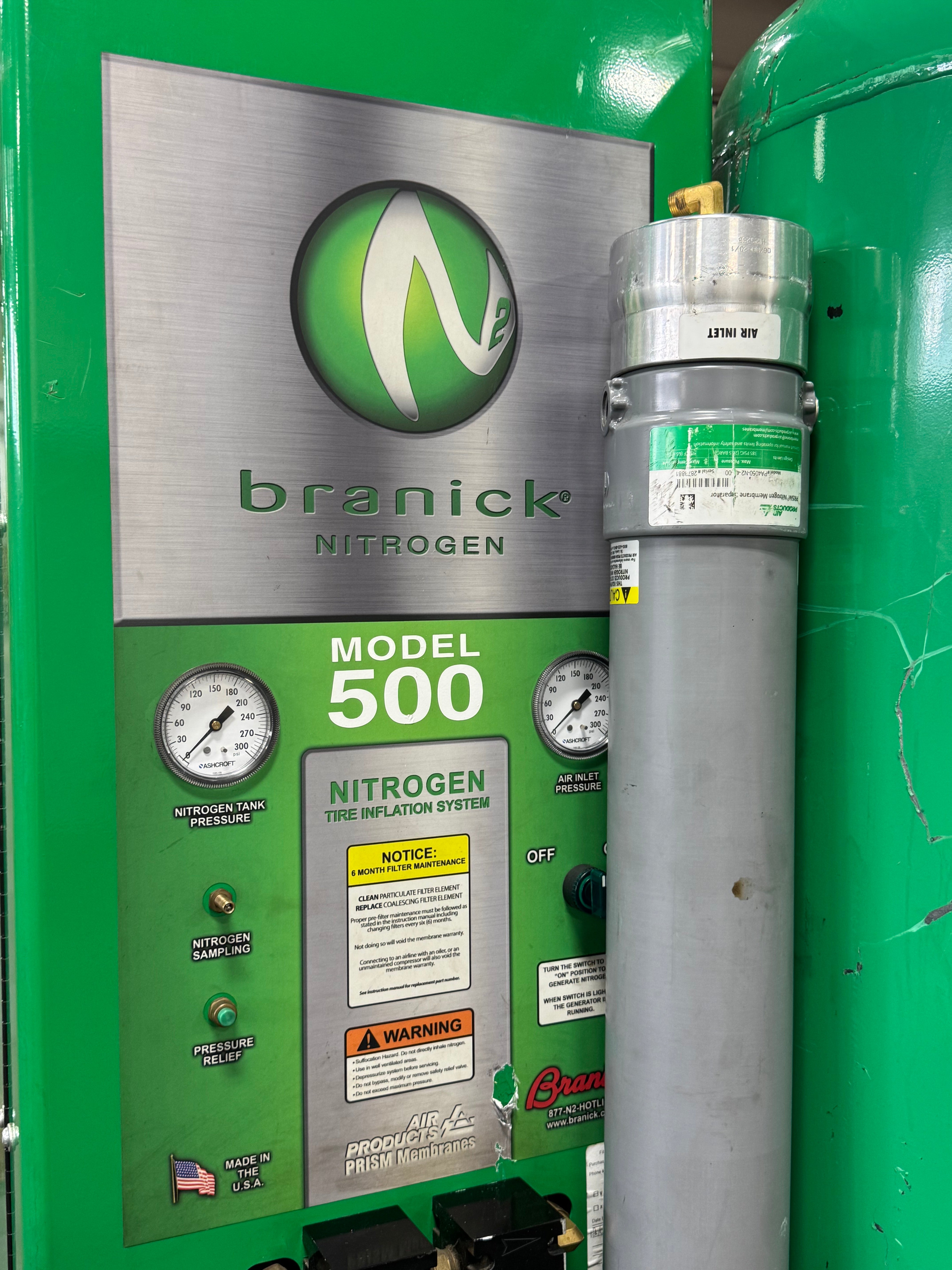 NItrogen Tire Inflation System | Branick | Model # 500