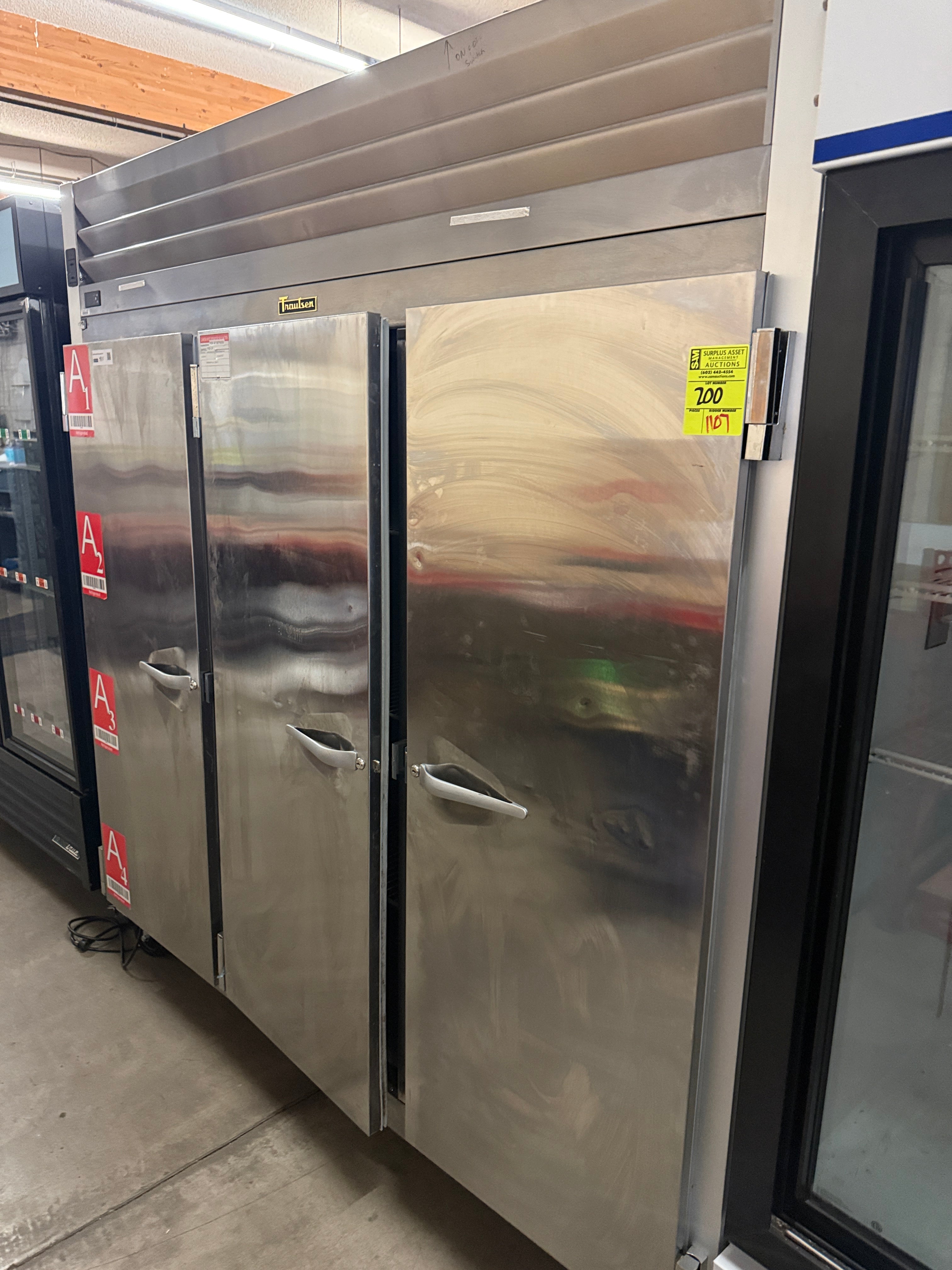 3 Section Reach in Cooler | Traulsen | Model # G30011 | 120 Volt single phase