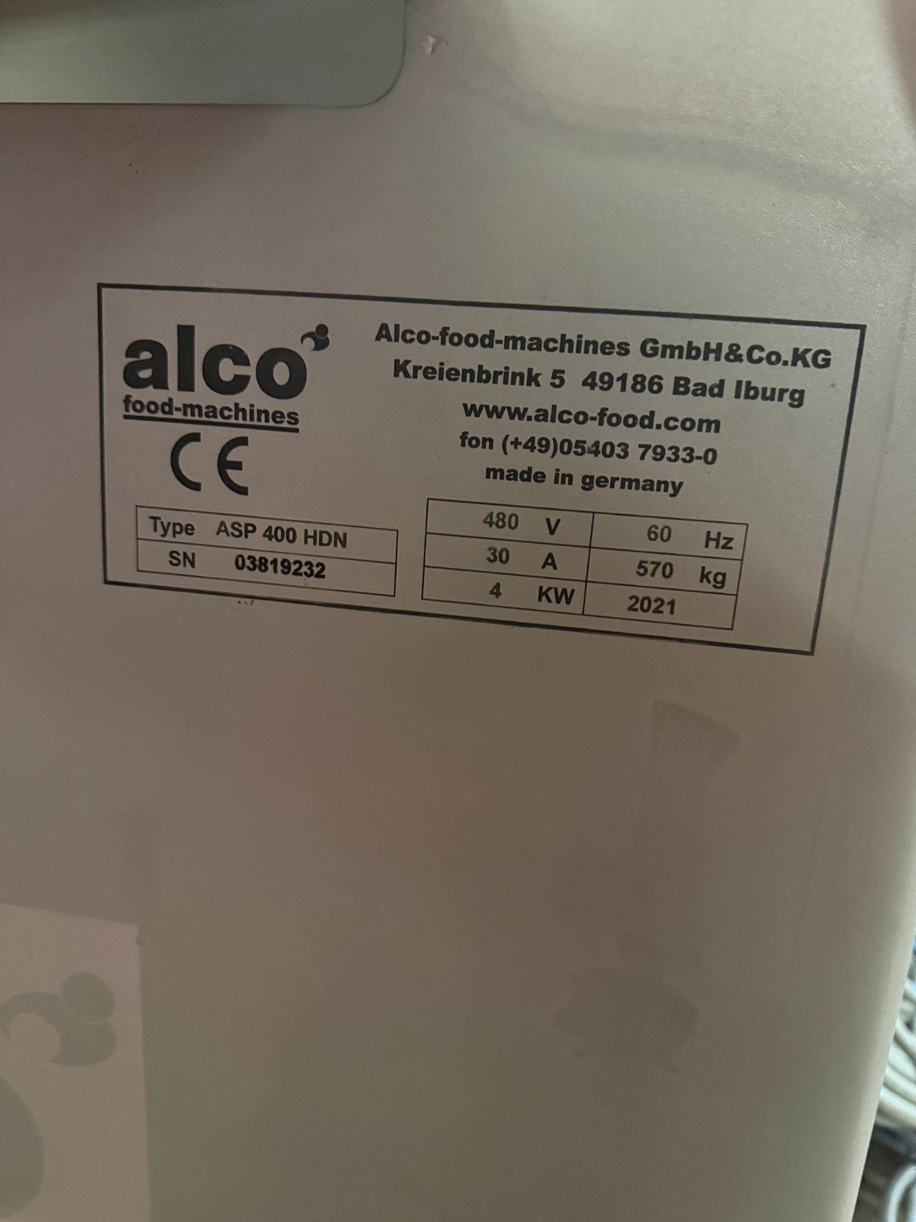 Meat Flattener | Alco | Model # ASP400HDN | 480 Volt triple phase