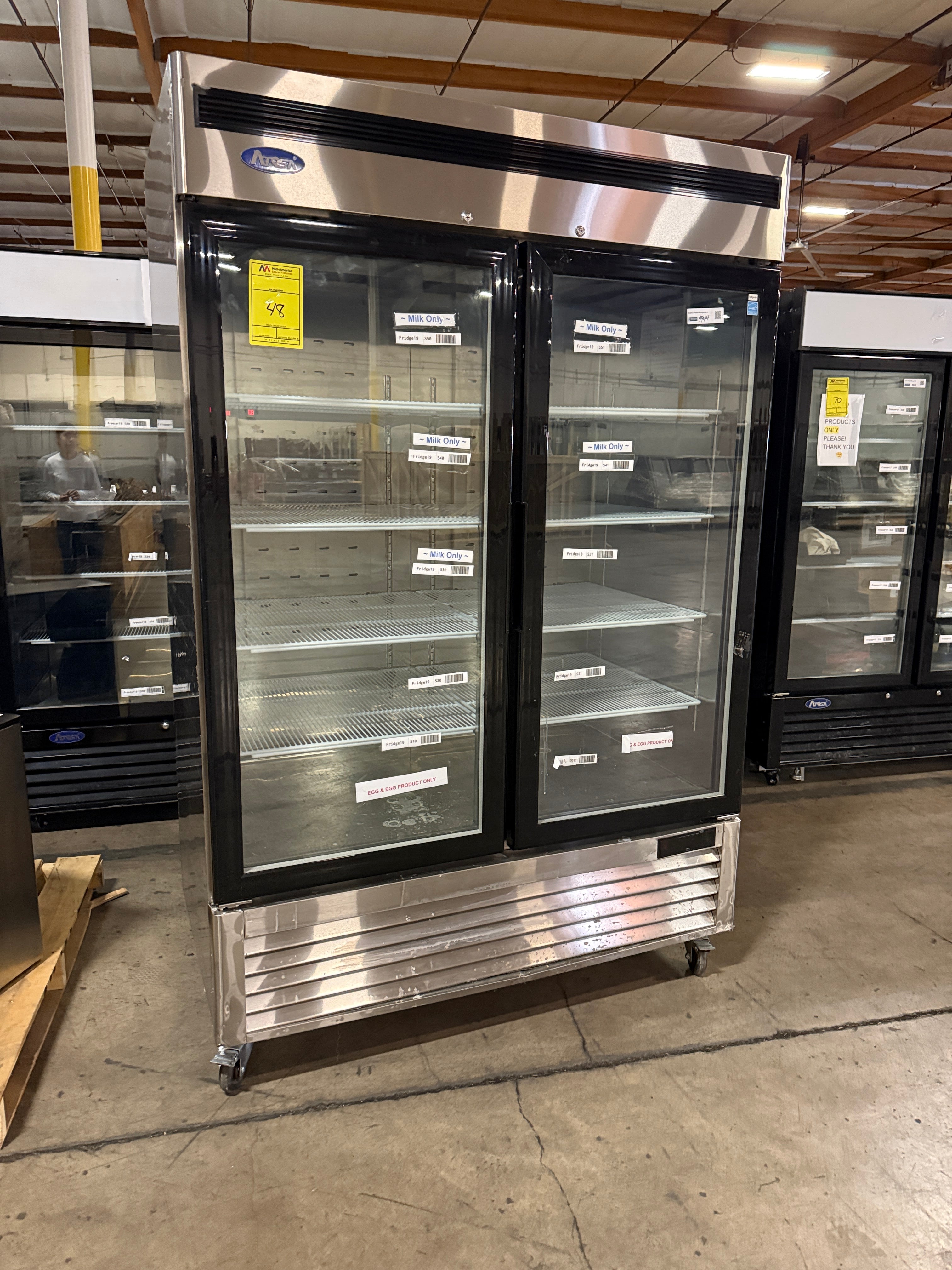 Stainless Steel Merchandiser Refrigerator | Atosa | M# MCF8707GR | 115v