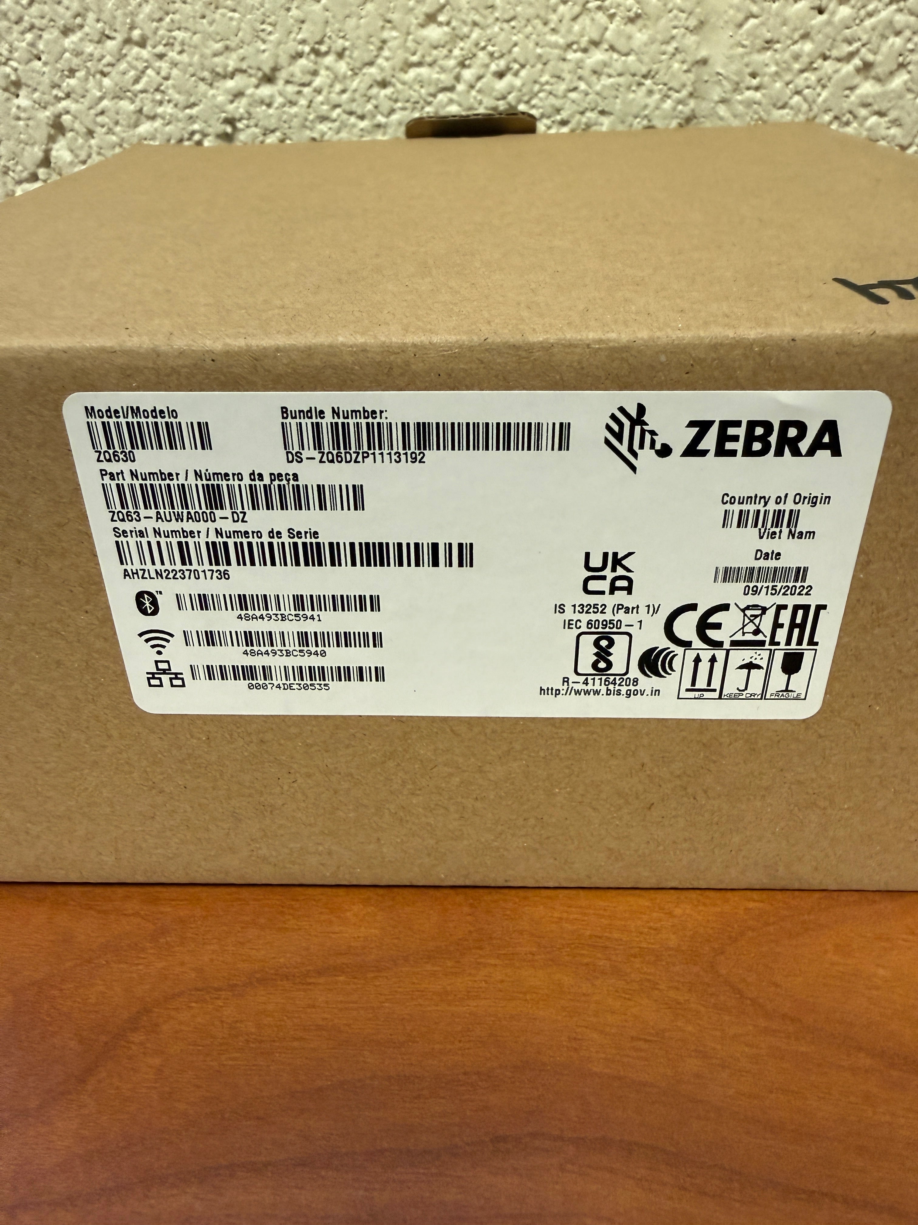 ZQ630 Plus RFID Mobile Printer | Zebra