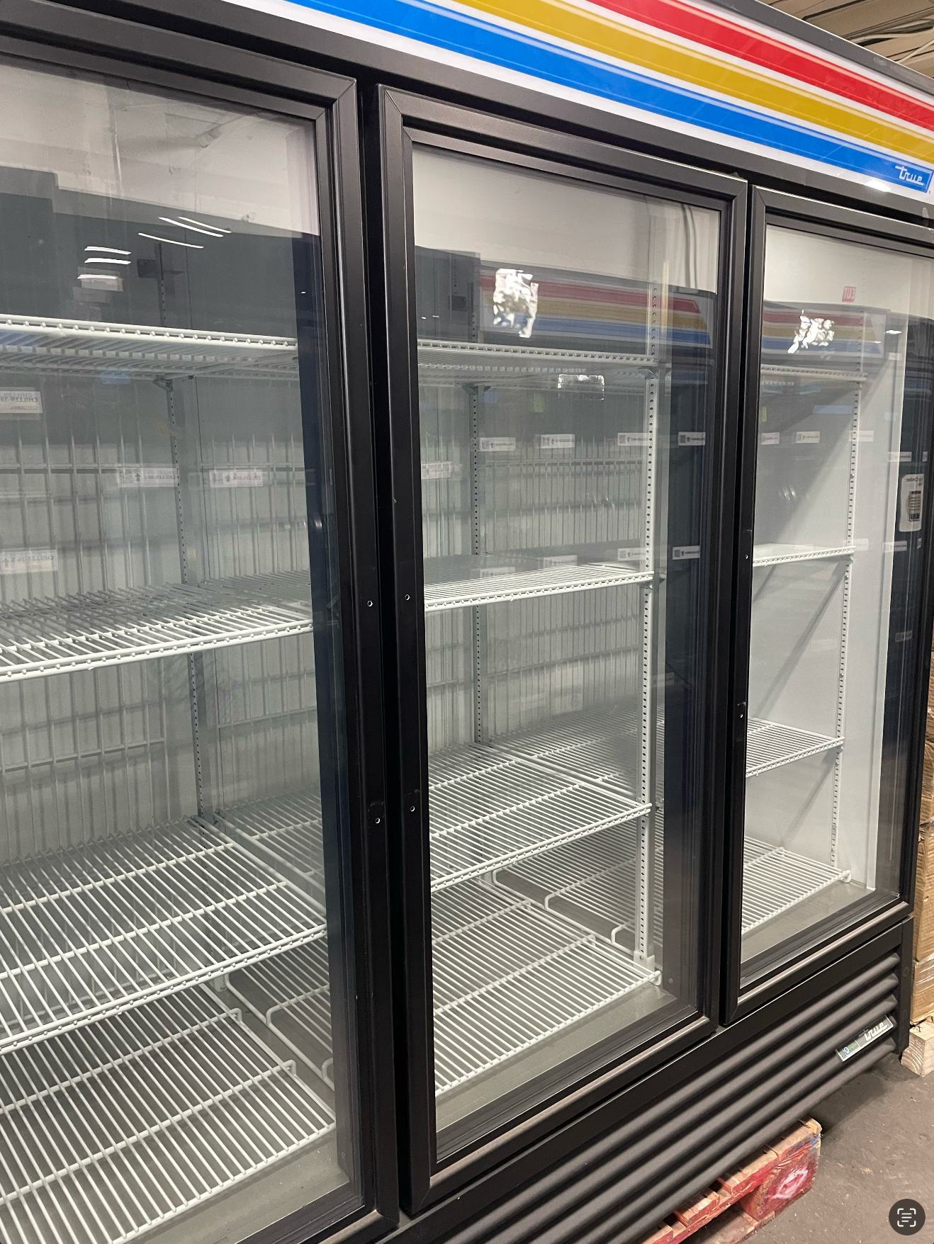 3 Door Glass Freezer | True | Model # GDM-72F-HC-TSL01 | 115 Volt