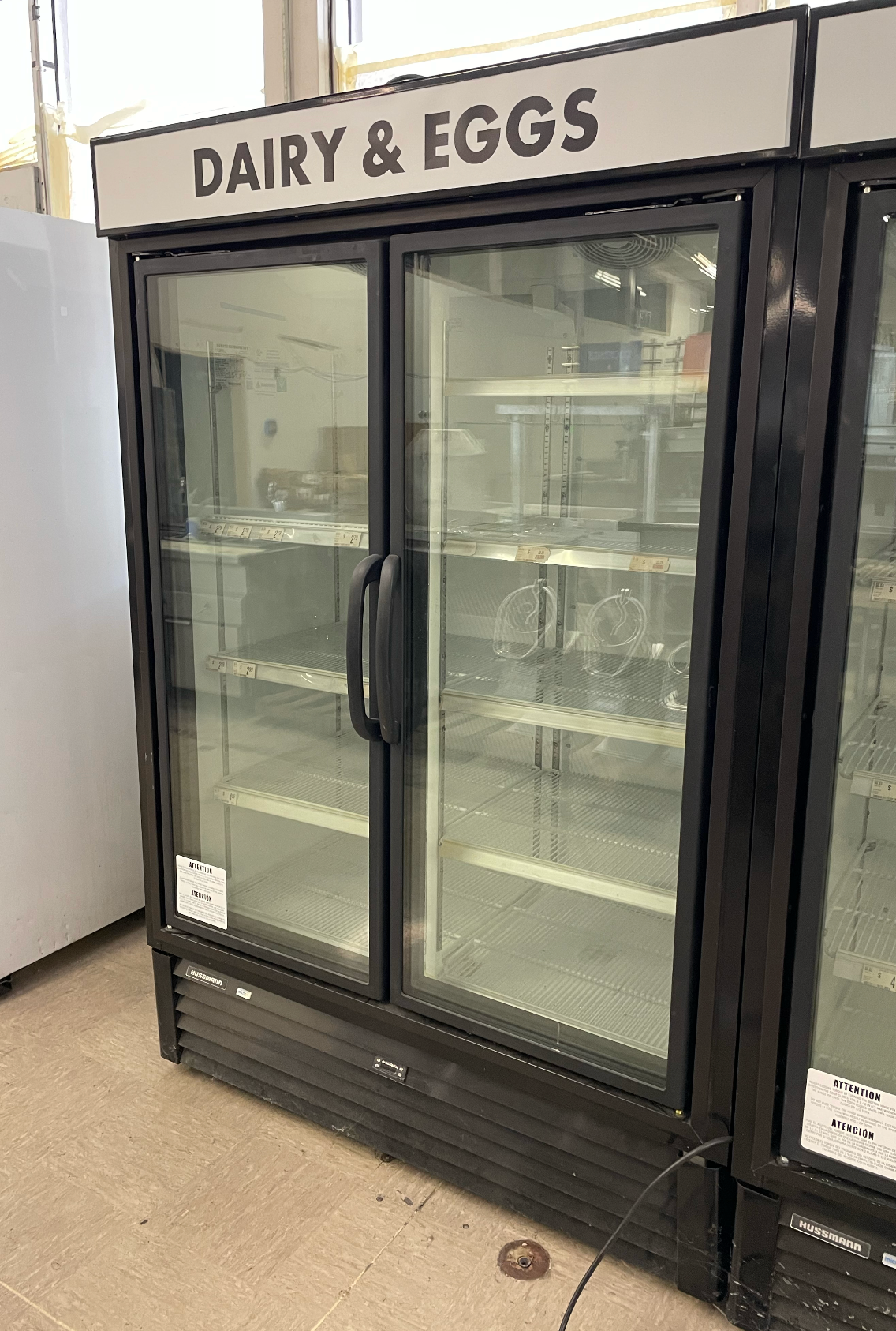 2 Door Glass Cooler | Hussmann | Model # VRM2B | 115-120 Volt
