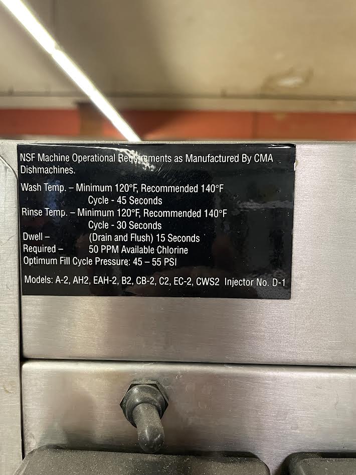 Dishwasher | CMA Energy Mizer| Model # B2 | 115 Volt