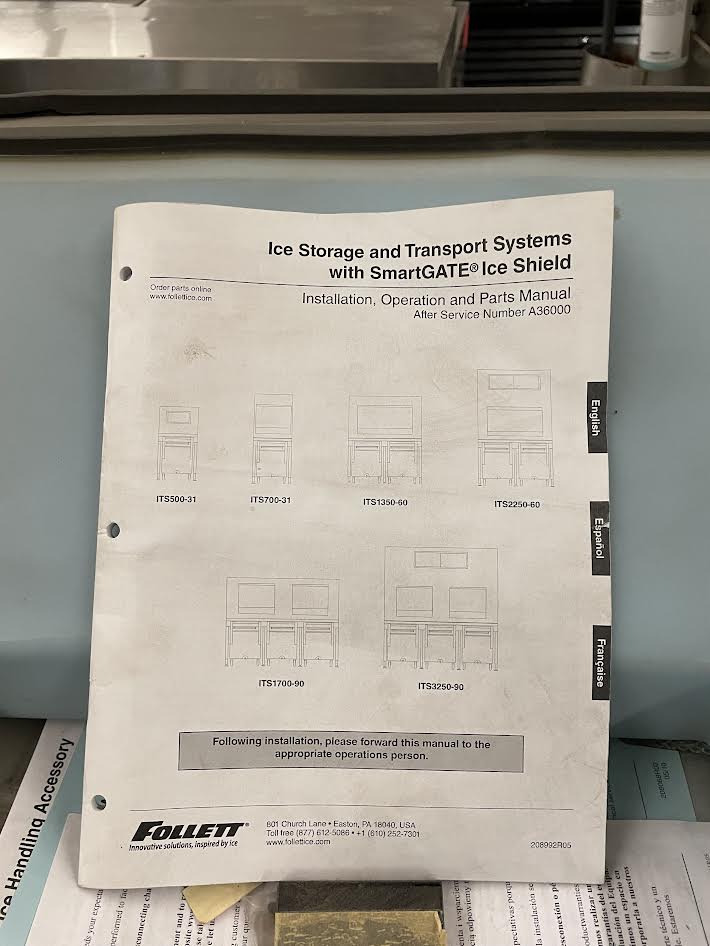 Ice Transport System w/Base | 2019 Follett | Model # ITS2250SG-60 | 240 Volt