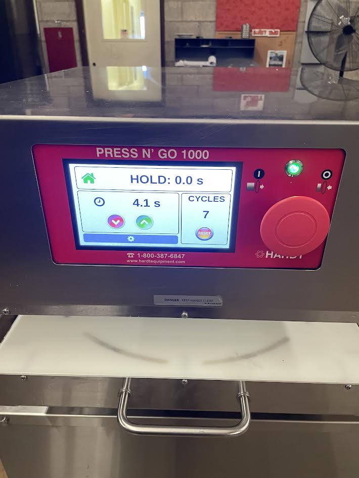 Dough Press | Hardt | Model # Press N' Go 1000| 120Volts