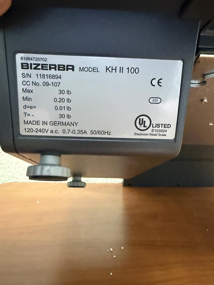 Bizerba KH Series KH II 100 PRO 30 lb. PC Countertop Computing Scale