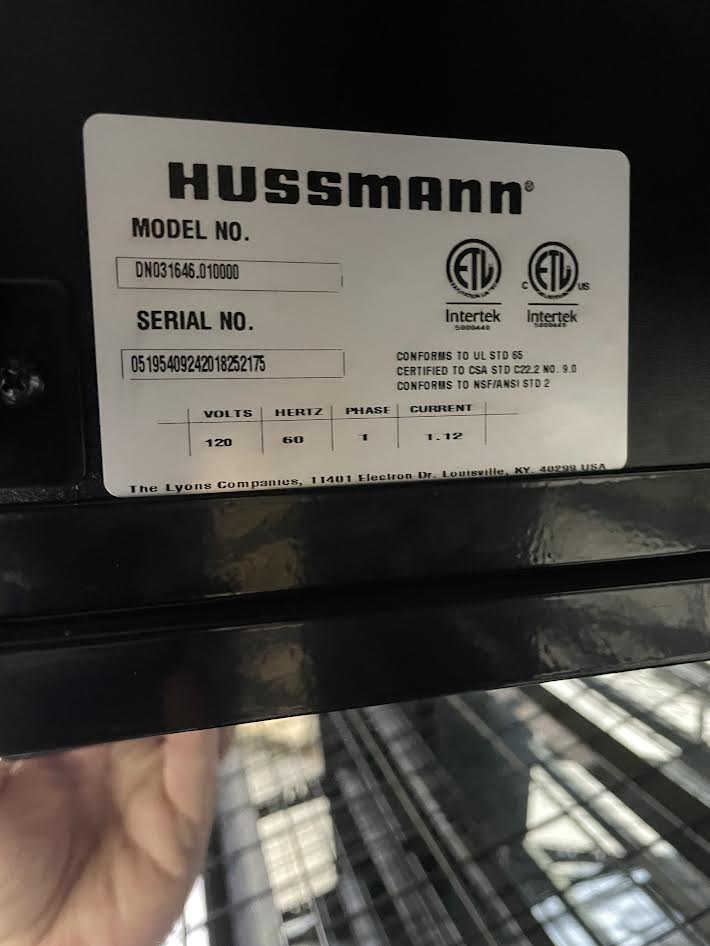 Dry Goods Merchandising Case | Hussmann | Model # DN031646.01000 | Ser # 05195409242018252175| 120 Volt
