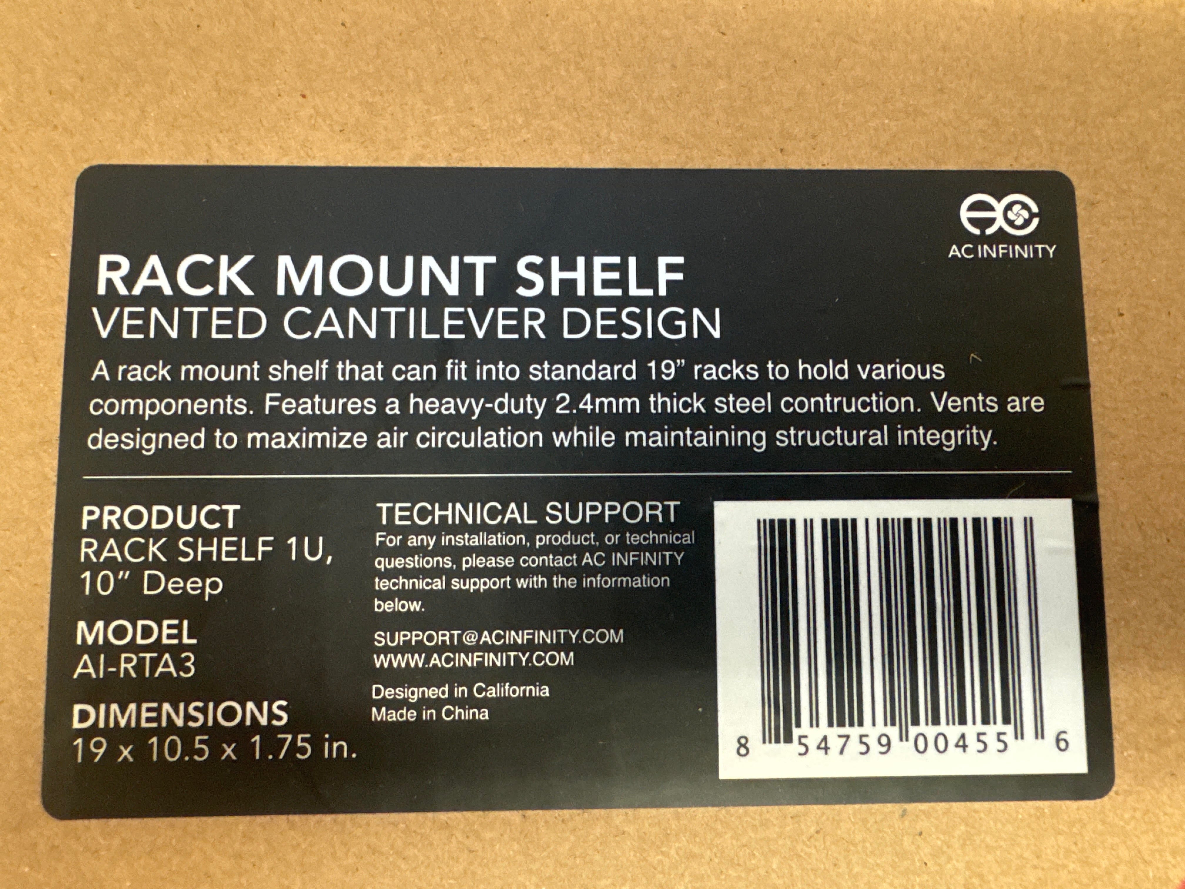 Rack Mount Shelf | AC Infinity