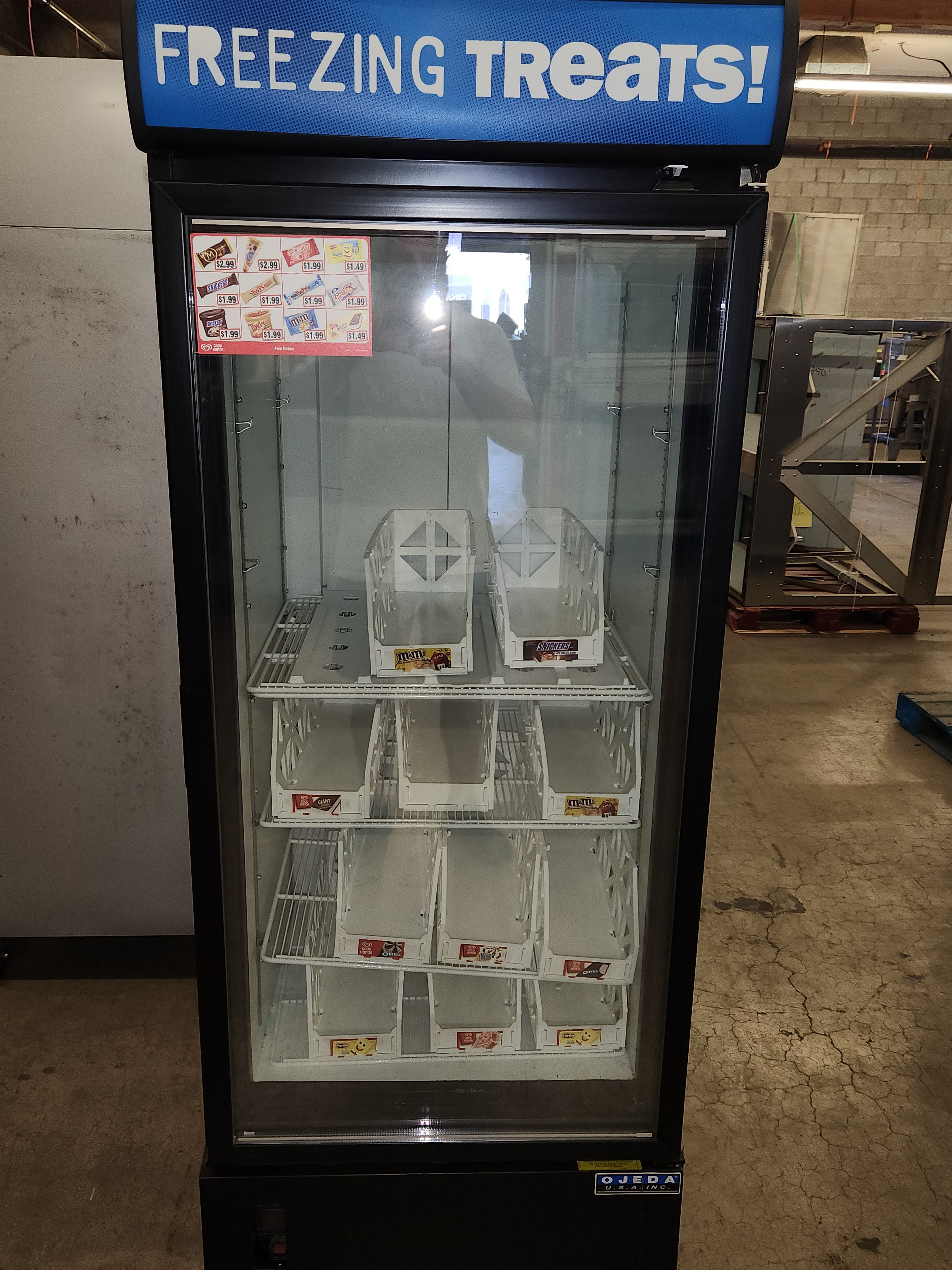 Single Glass Door Freezer | Ojeda | Model # FMH-27| 115 Volt