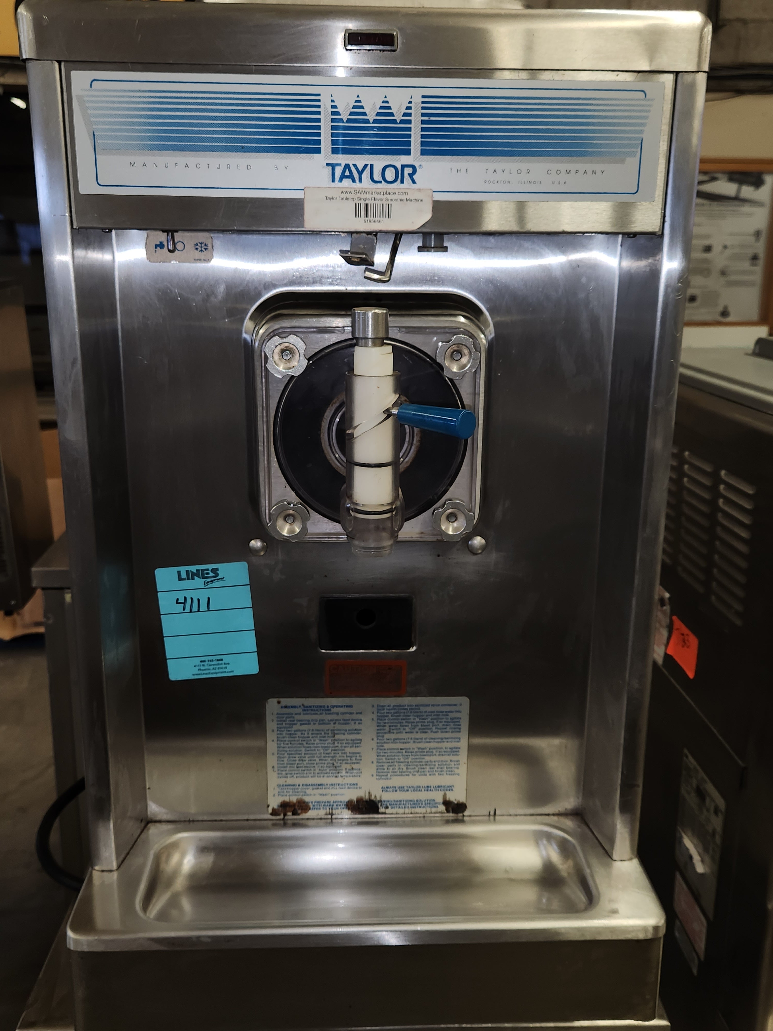 Tabletop Single Flavor Dispenser | Taylor | Model # 340-12 | 115 Volt