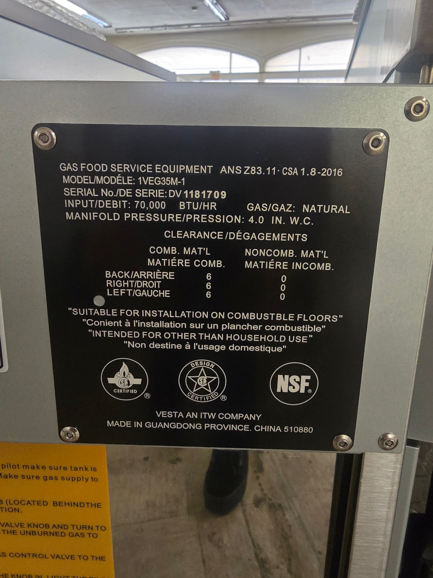 **NEW** Vulcan | 1VEG35M-1 | Natural Gas | Fryer