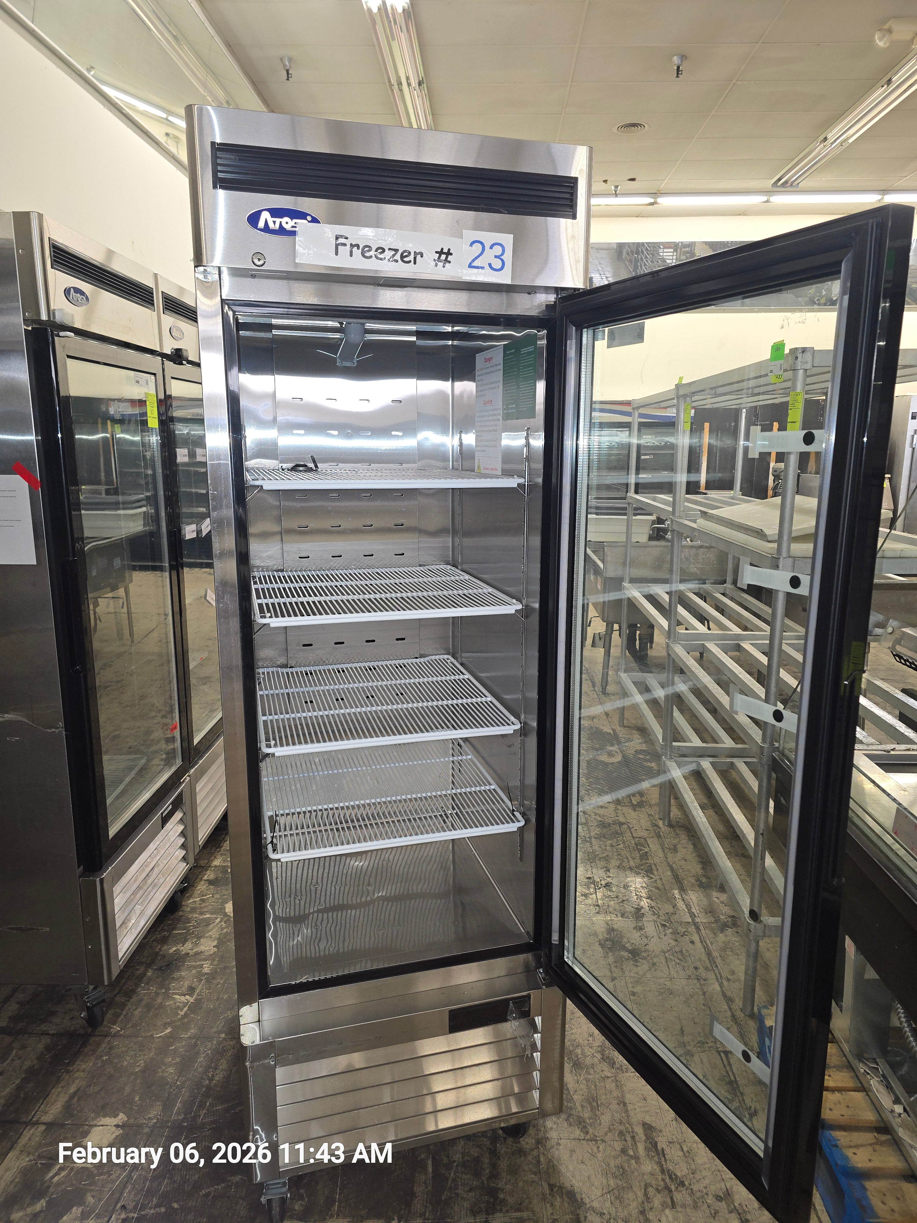 ATOSA | GLASS DOOR FREEZER | BOTTOM MOUNT | MCF8701GR | 19.1 CU. FT