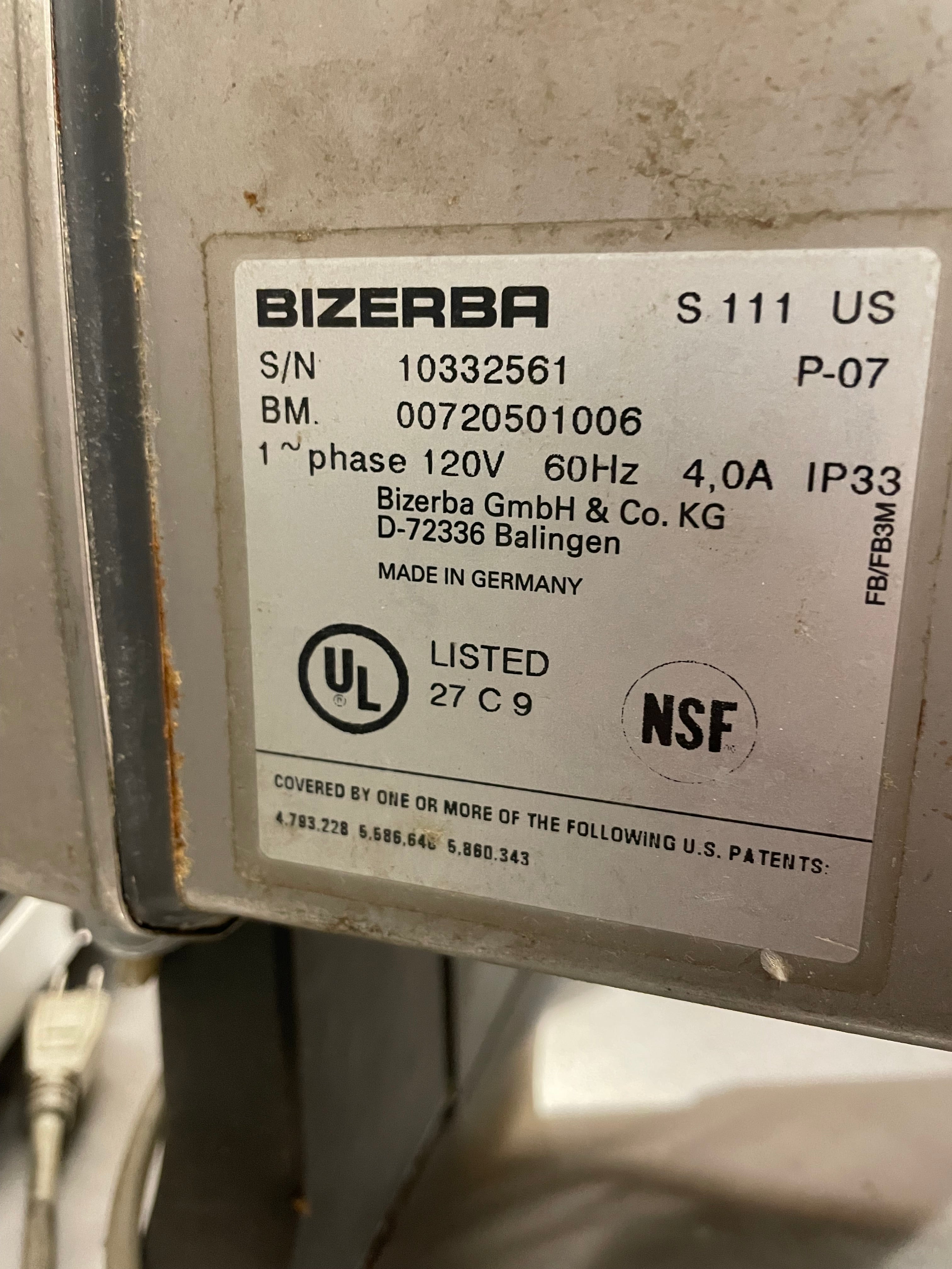 Tenderizer | Bizerba| Model # S 111 | 120 Volts