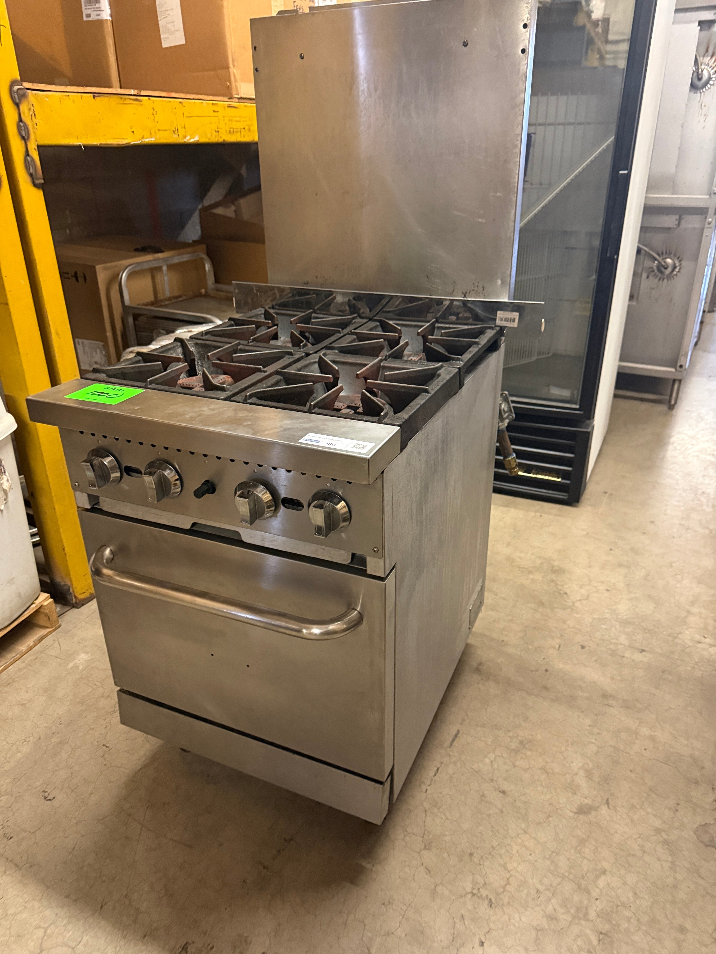 4 Burner Gas Range w/ Standard Oven | ACE | Model # BDGR-24 | Propane