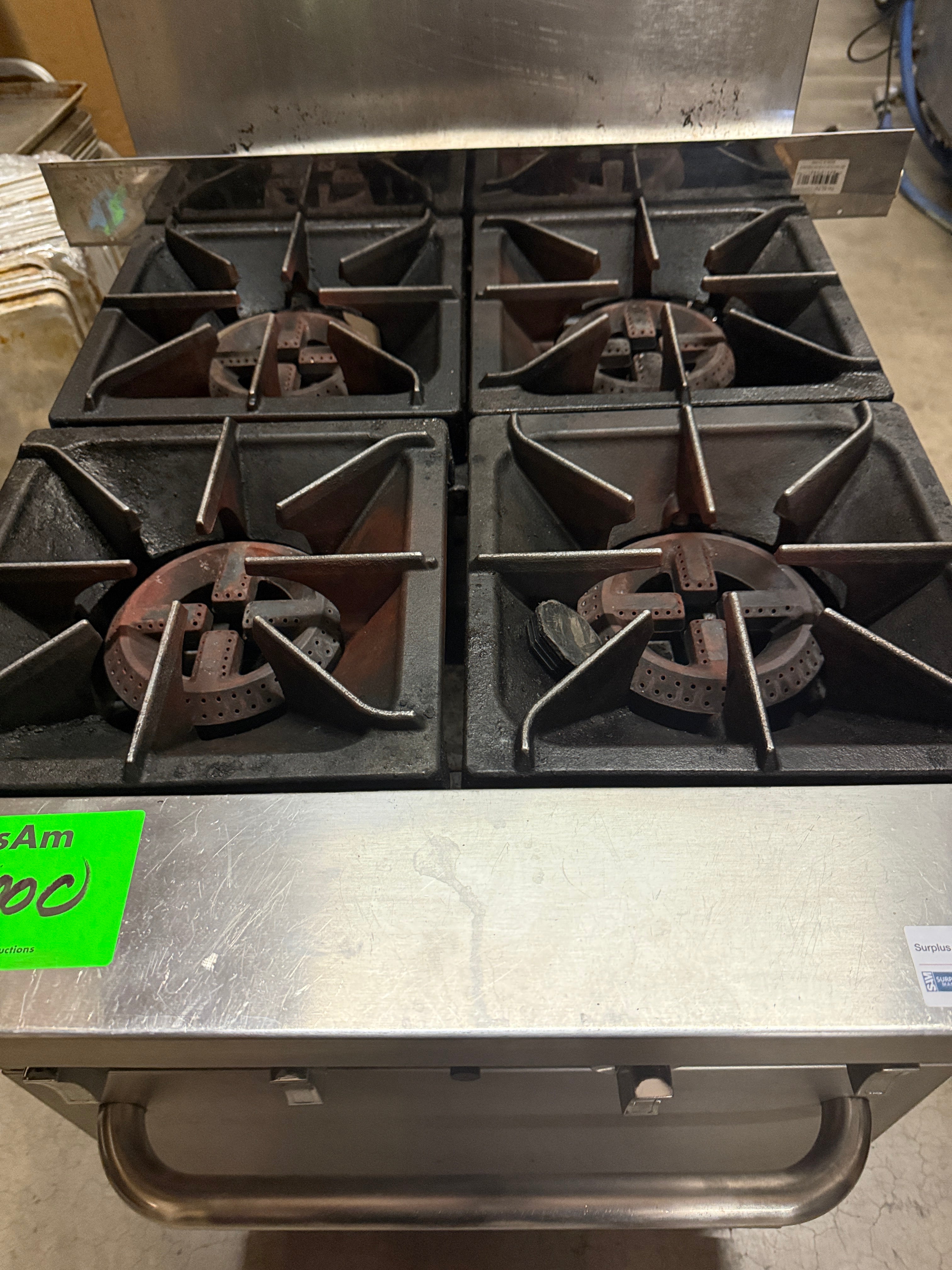 4 Burner Gas Range w/ Standard Oven | ACE | Model # BDGR-24 | Propane