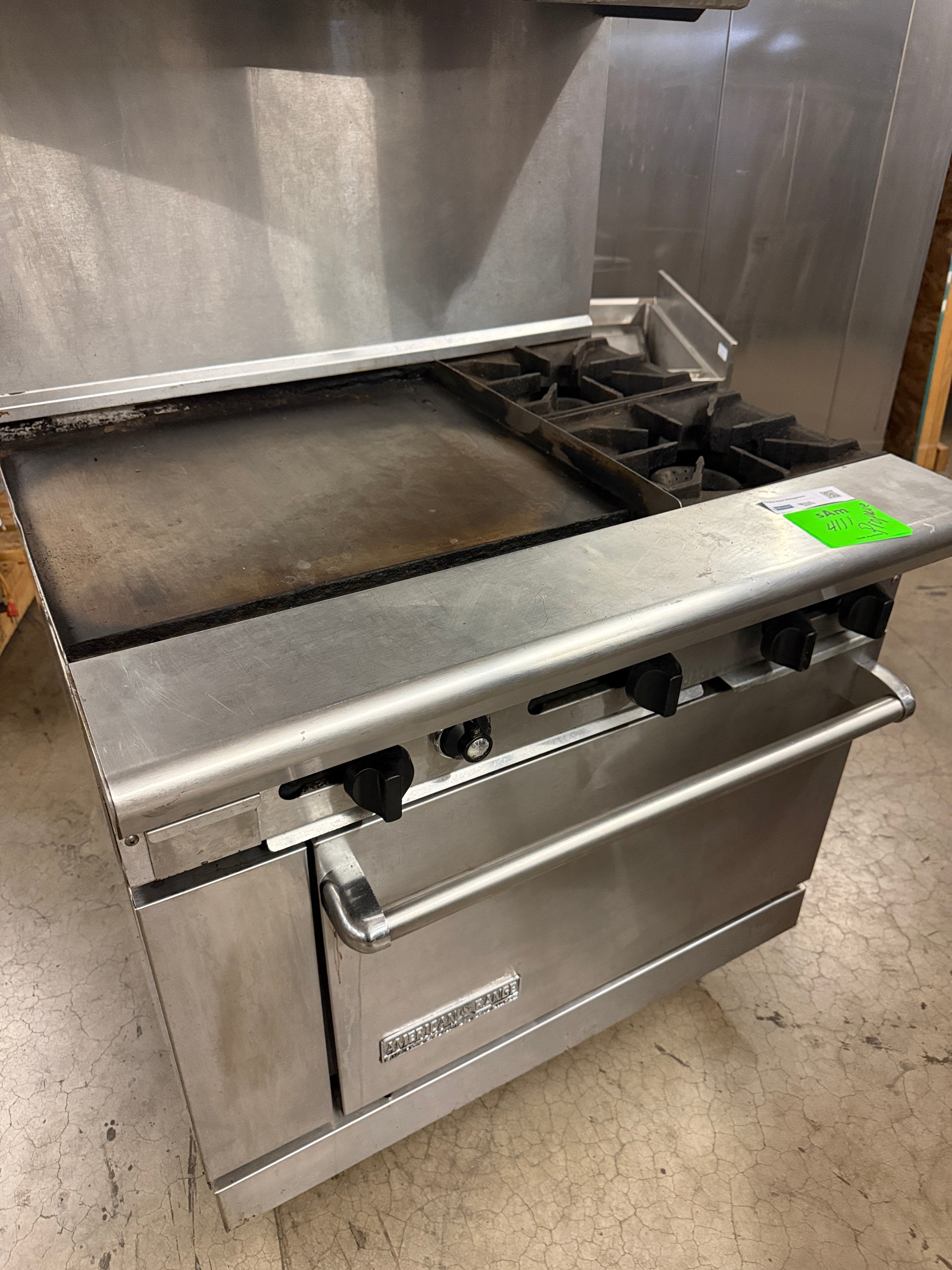 2 Burner Range with Griddle | American Range | Propane