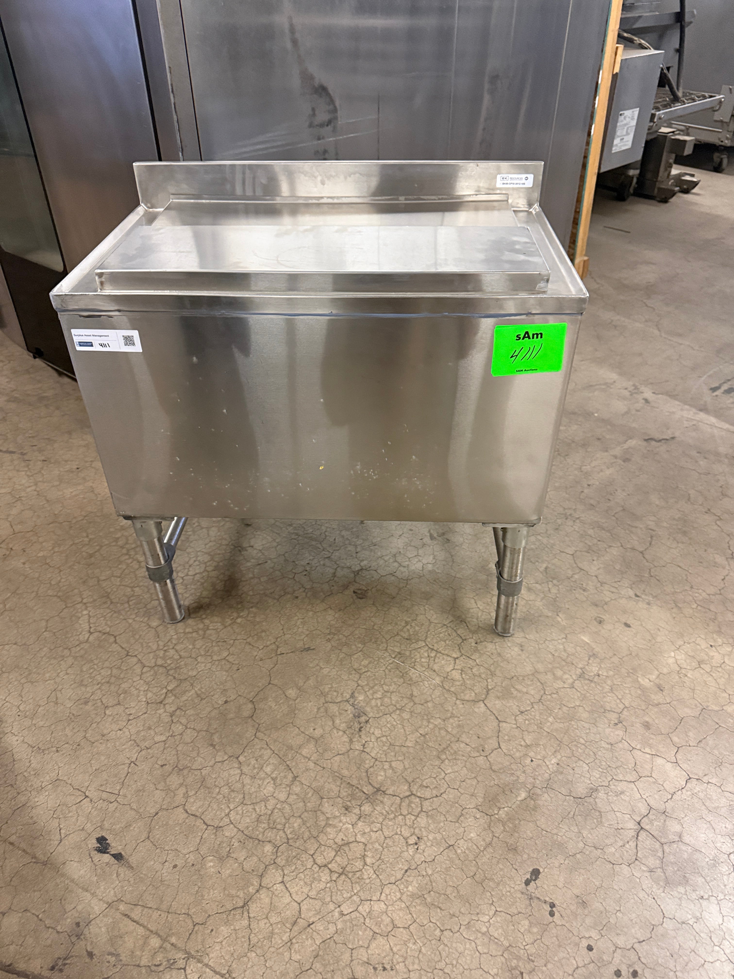 Ice Underbar bin | BK | Model # BKIB-CP10-3012-18S