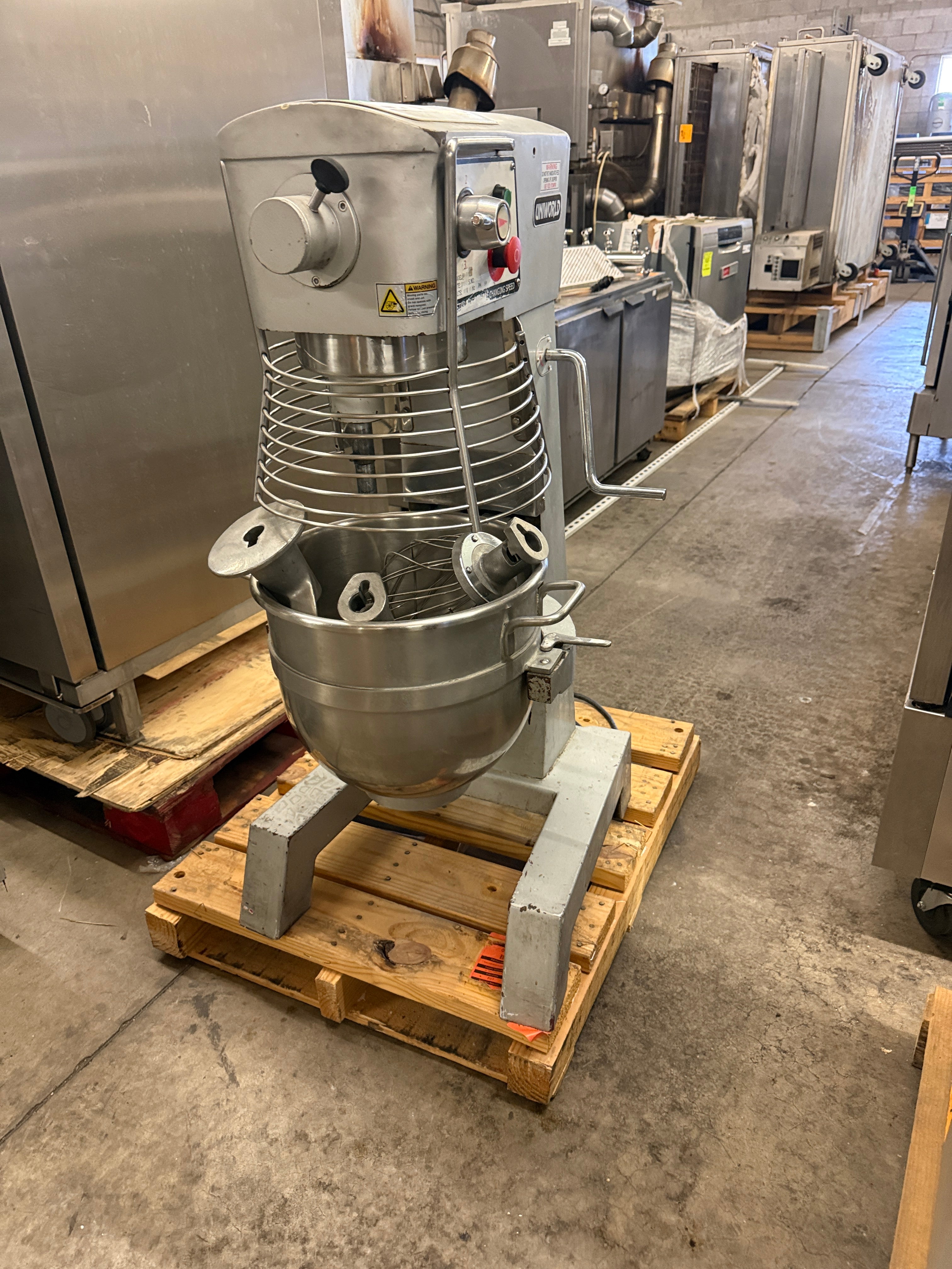 30qt Planetary Mixer | Uniworld | Model # SM-30 |  110 Volt 2 phase