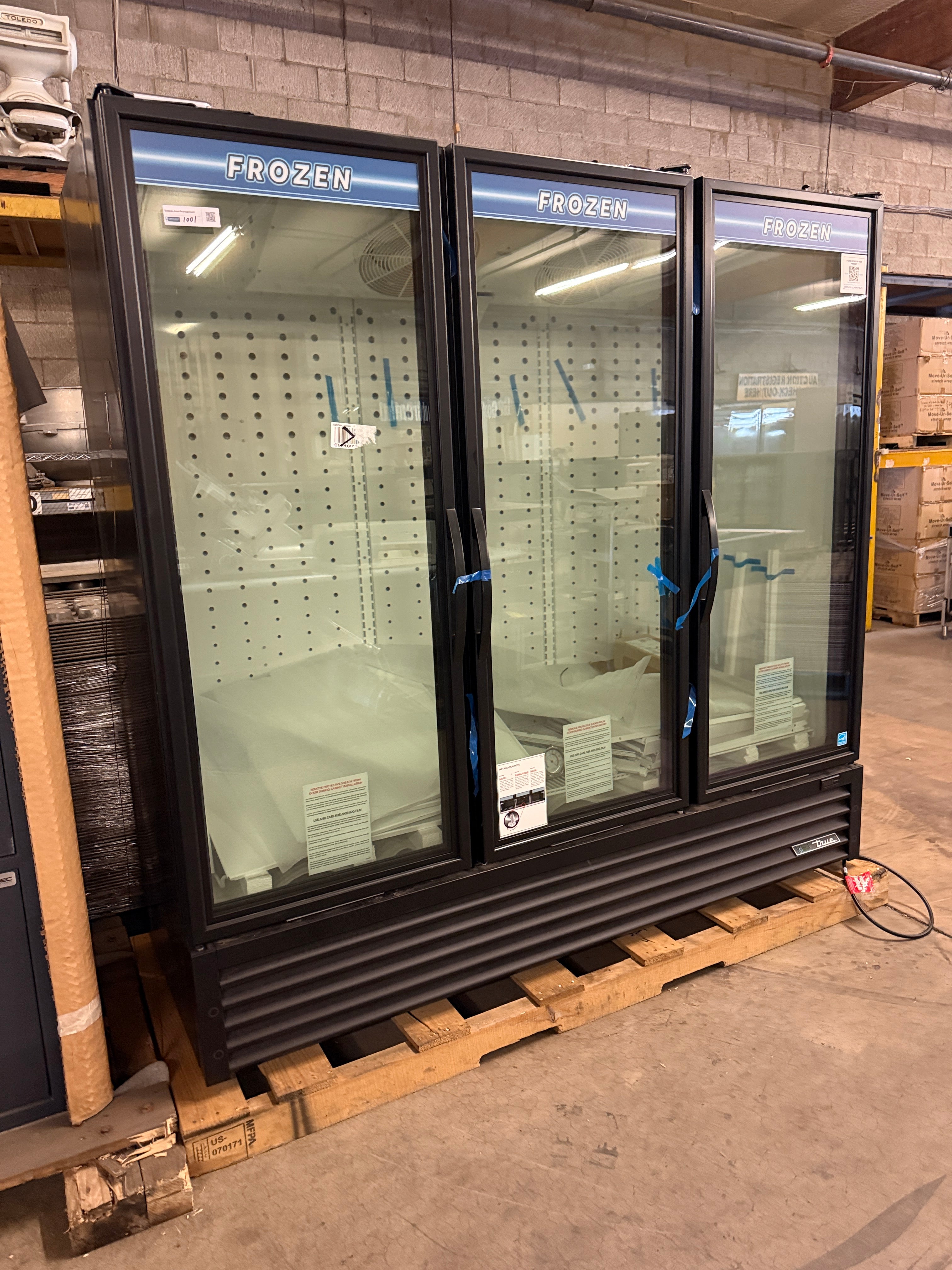 **NEW** Triple Door Freezer Merchandiser | True | Model # FLM-81F-TSL01 | 115 Volt