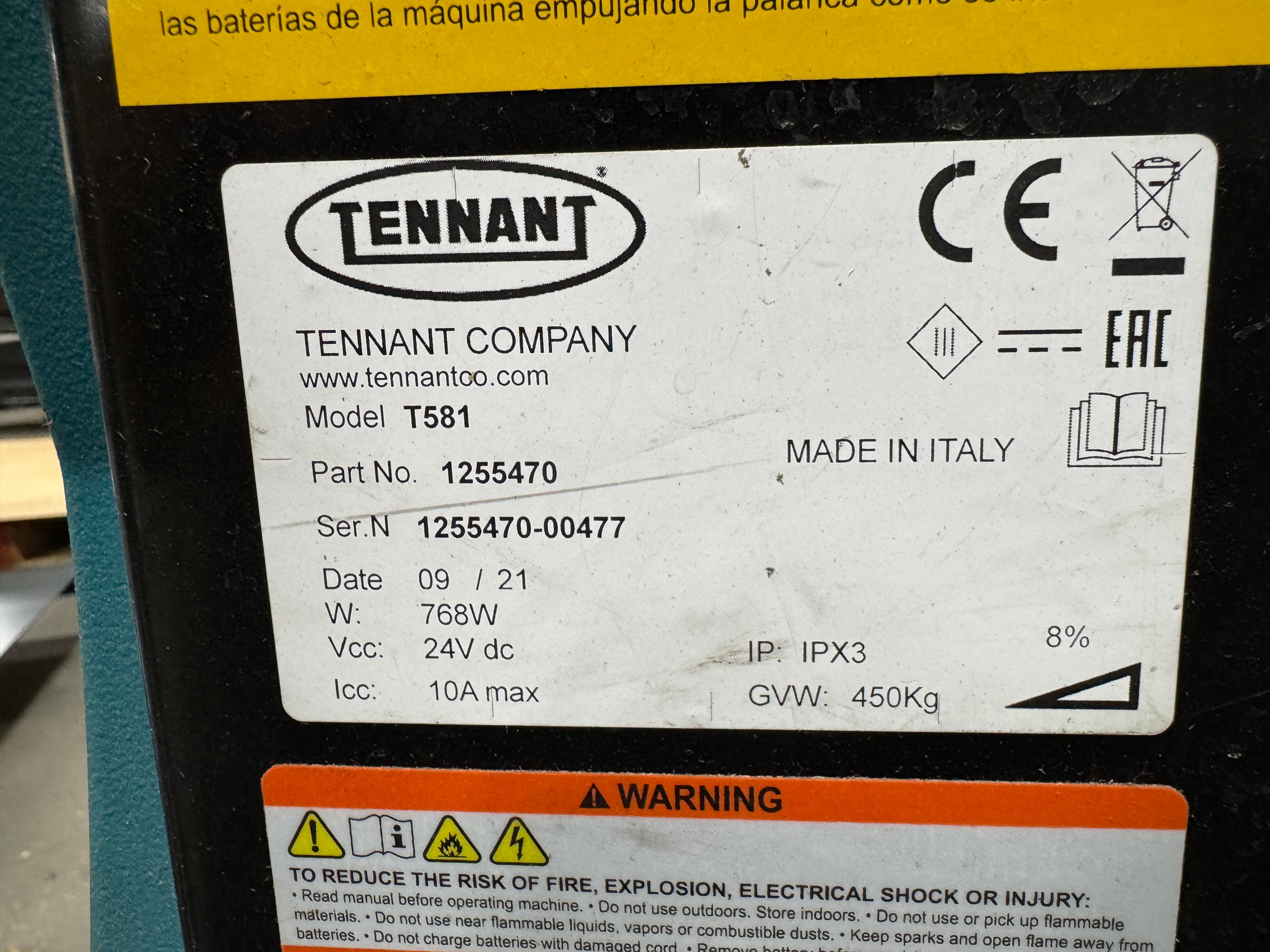 Scrubber | Tennant | Model # T581