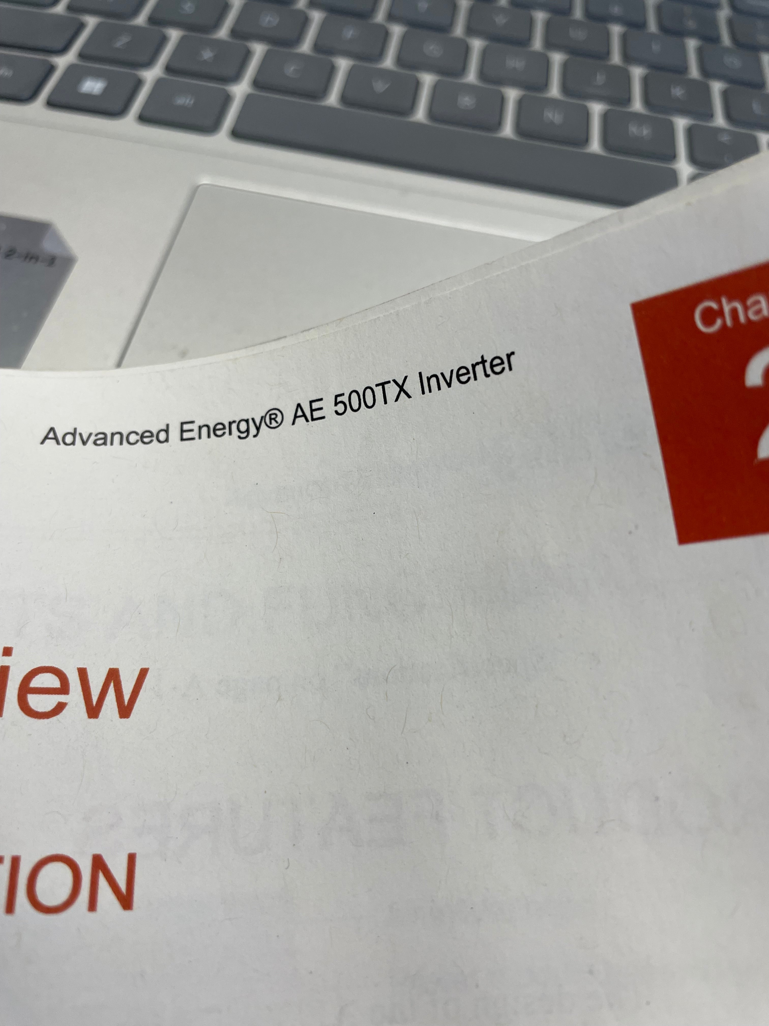 Inverter | Advanced Energy | Model AE 500 TX