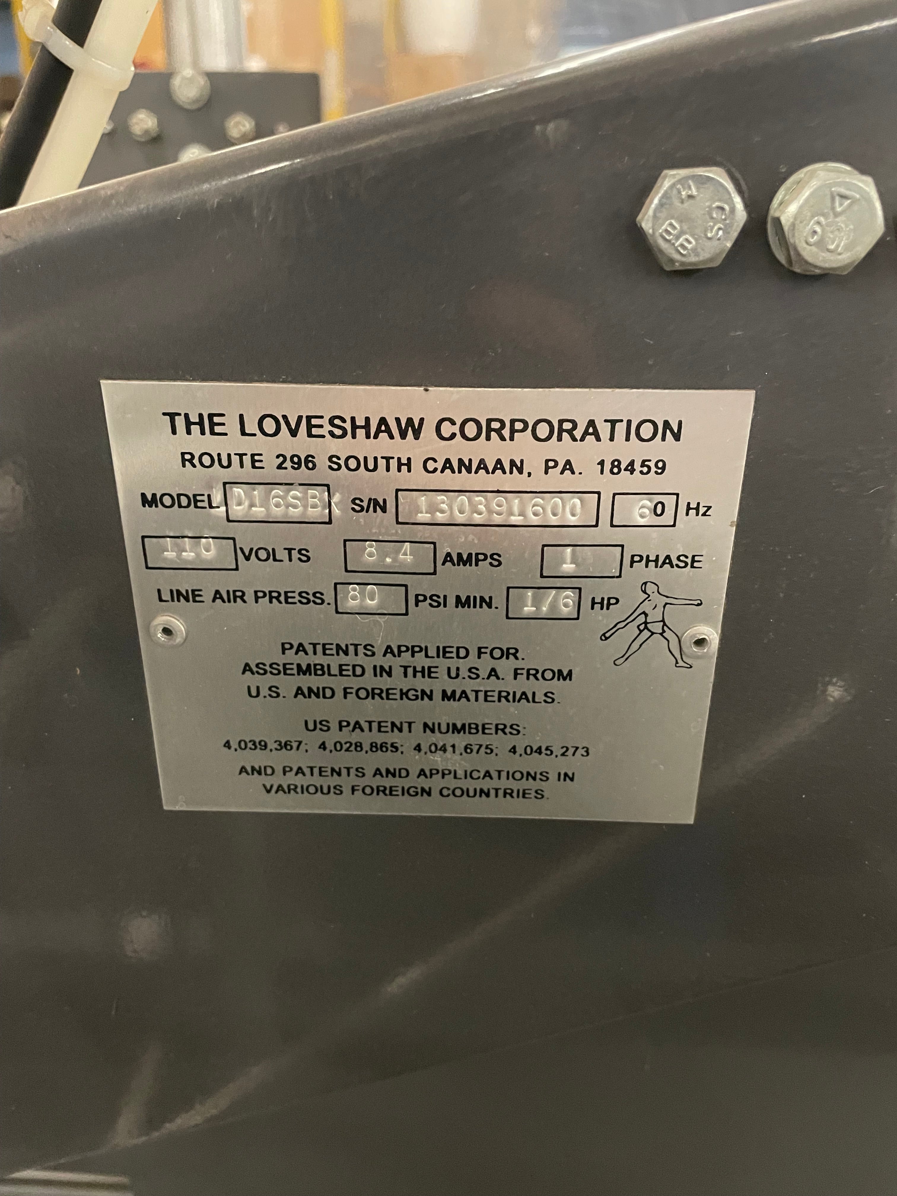 Little David Case Sealer | Loveshaw | Model # LD16SBX | 120 Volts