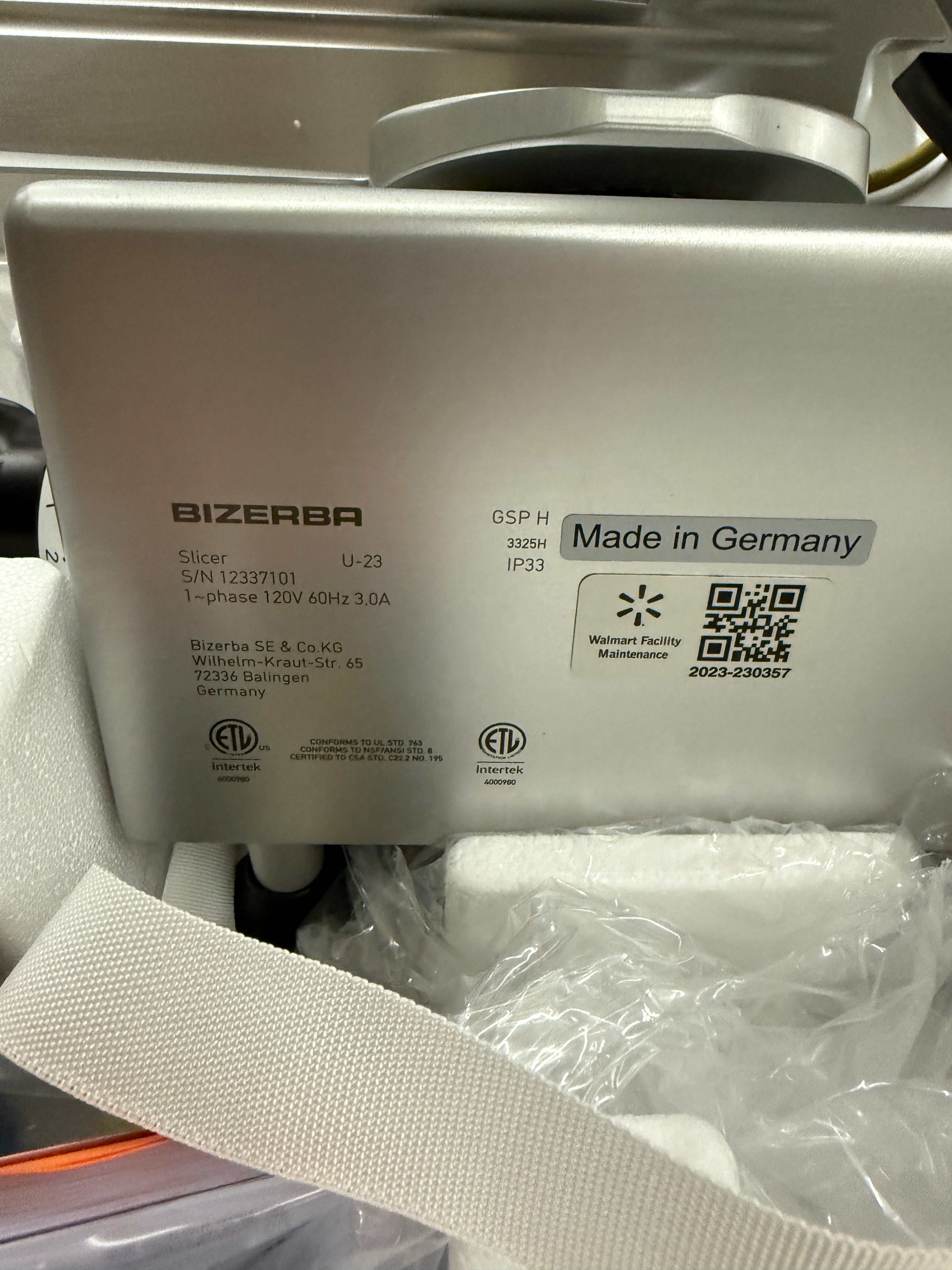Gravity Slicer **NEW** | Bizerba | Model # GSP H | 120 Volt