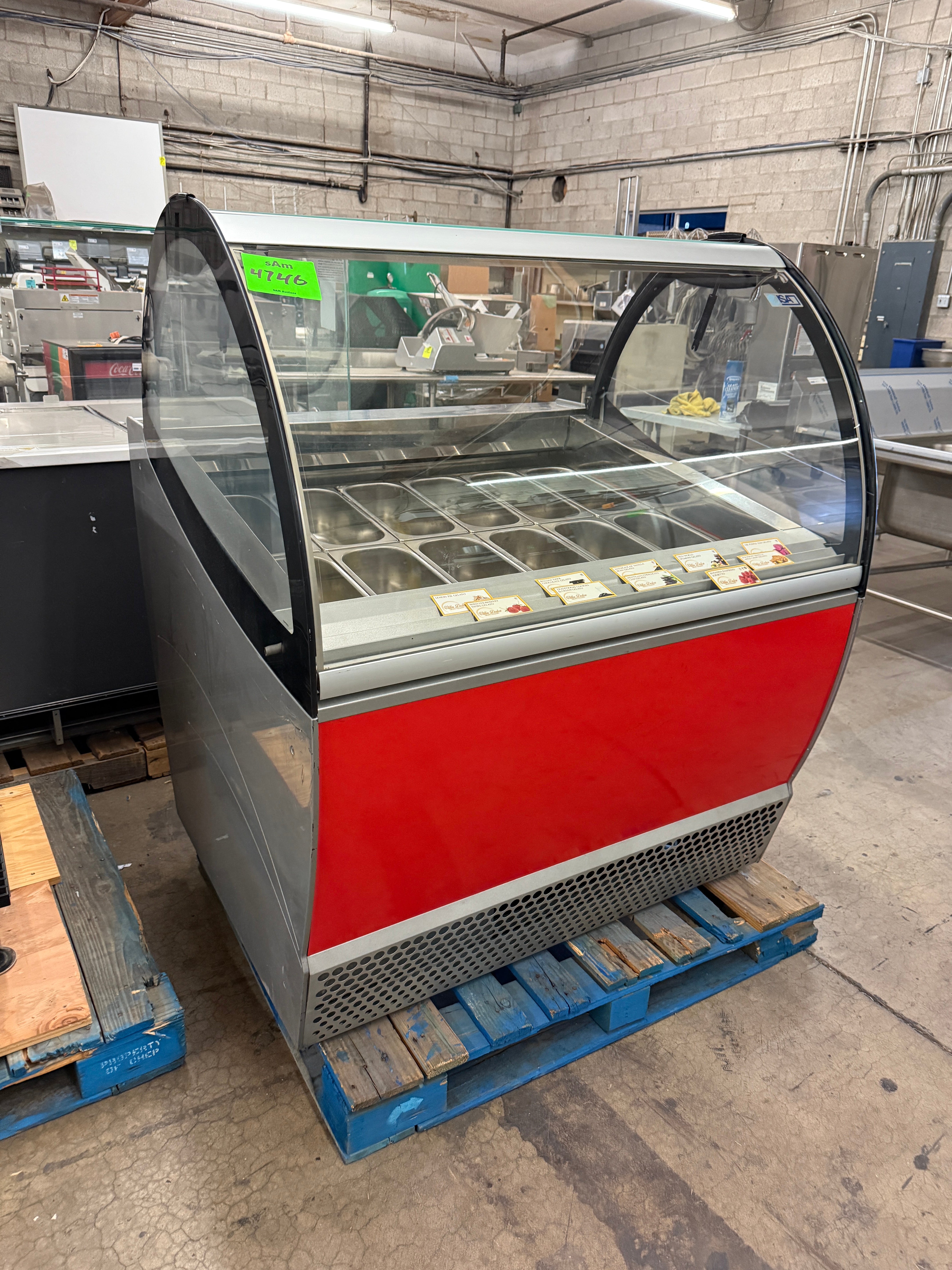 Gelato Merchandiser | ISA | Model # Millennium 0712UL | 220 Volts