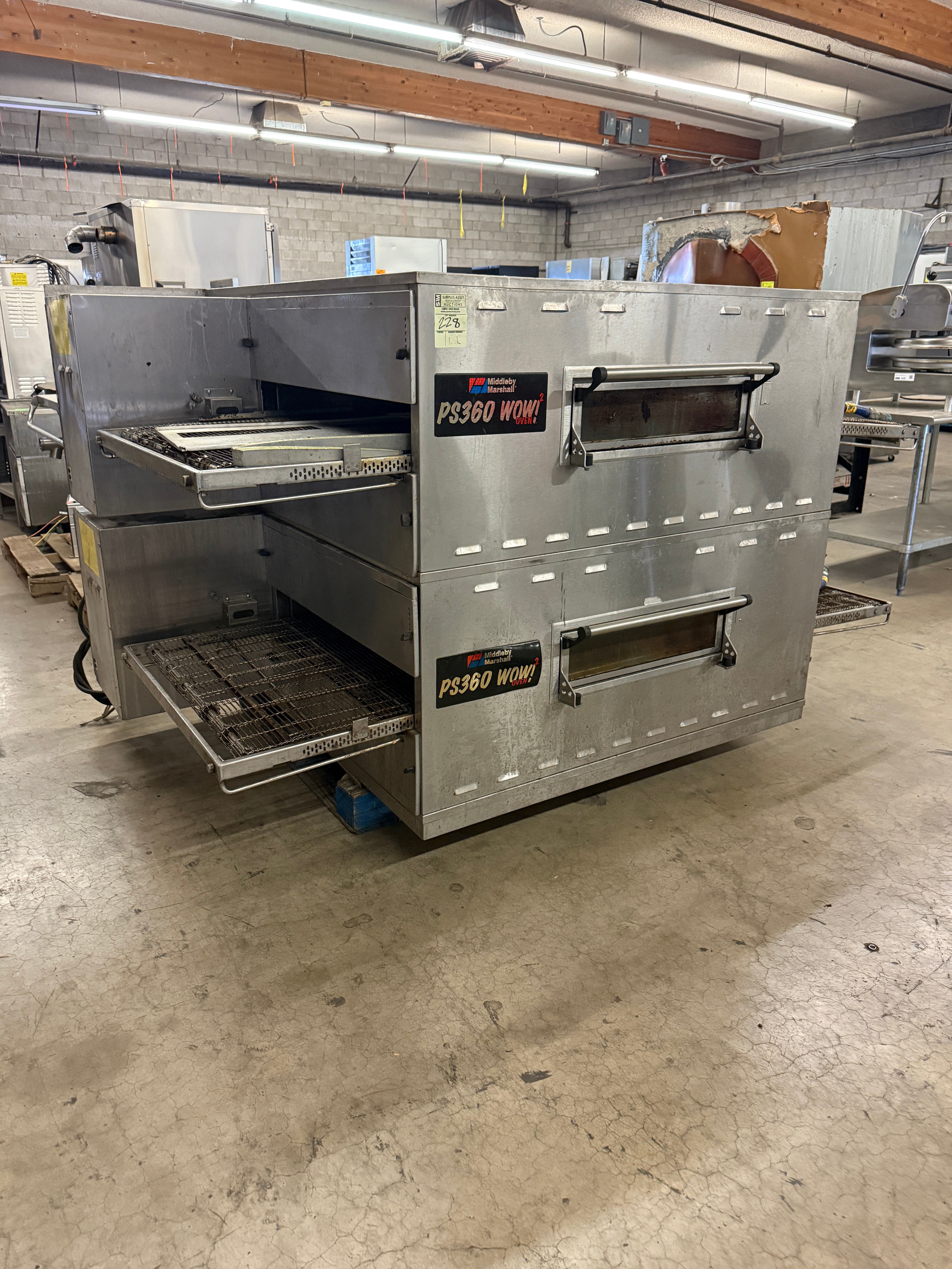 Pizza Oven, Double | Middleby Marshall | Model # PS360G | NG/240 Voltc