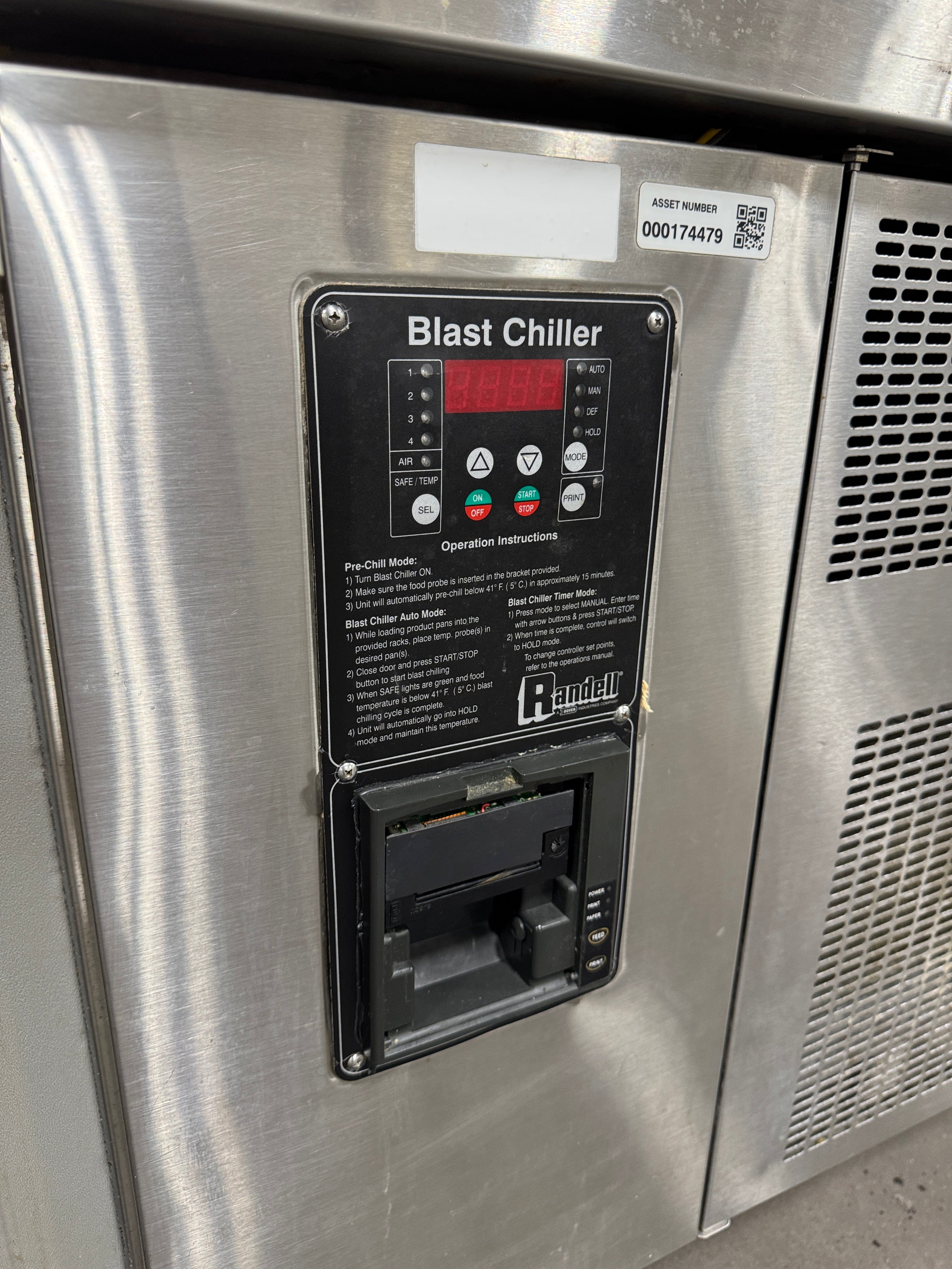 S/S Worktop Blast Chiller | Randell | M# BC-5E | 115v