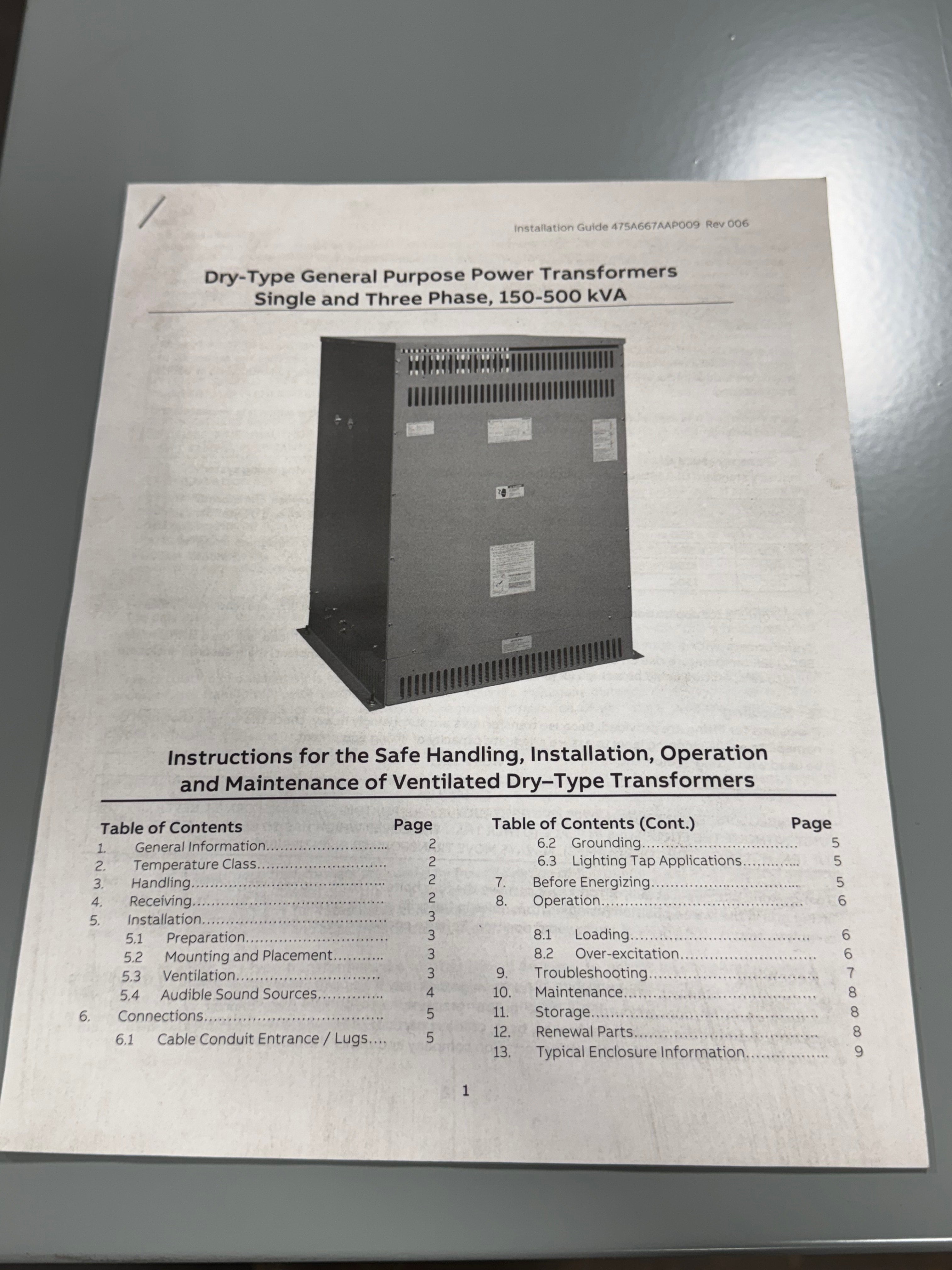 Transformer (NEW) | ABB | Model # 9T10A1007 | 225kVA