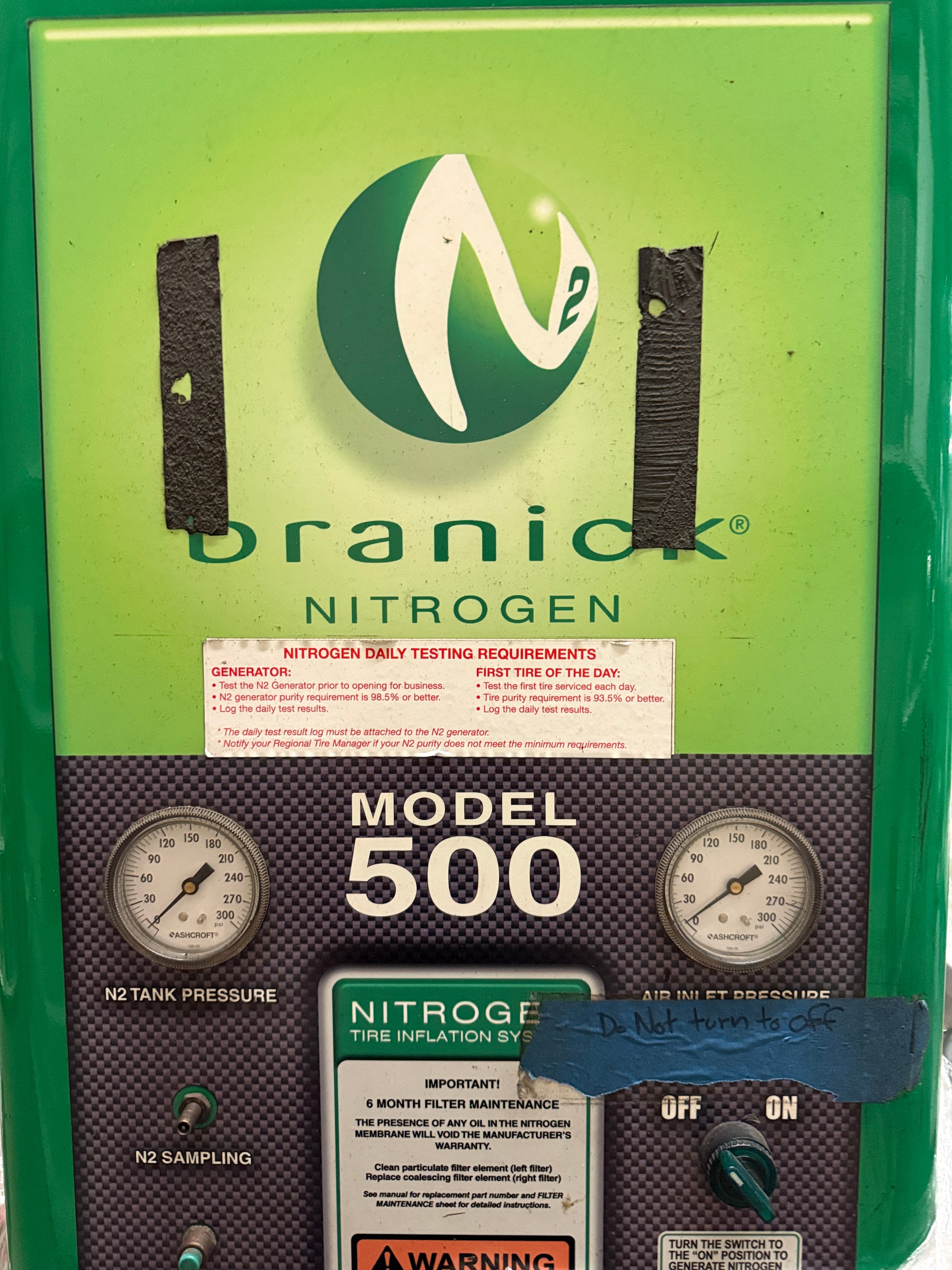Nitrogen Generator | Branick | Model # 500 |120 Volt