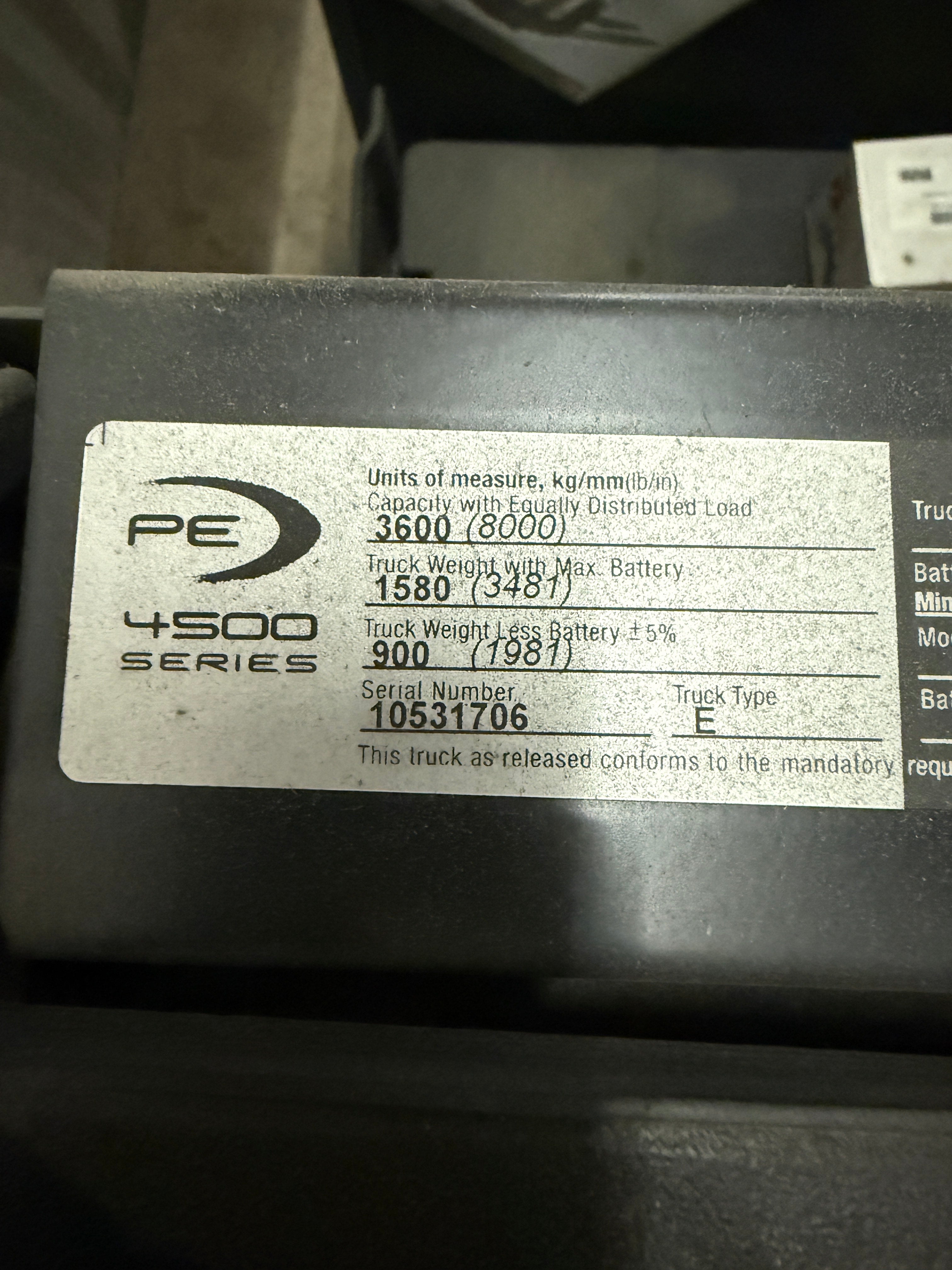 Stand On Electric Pallet Mover | Crown | Model # PE4500-80