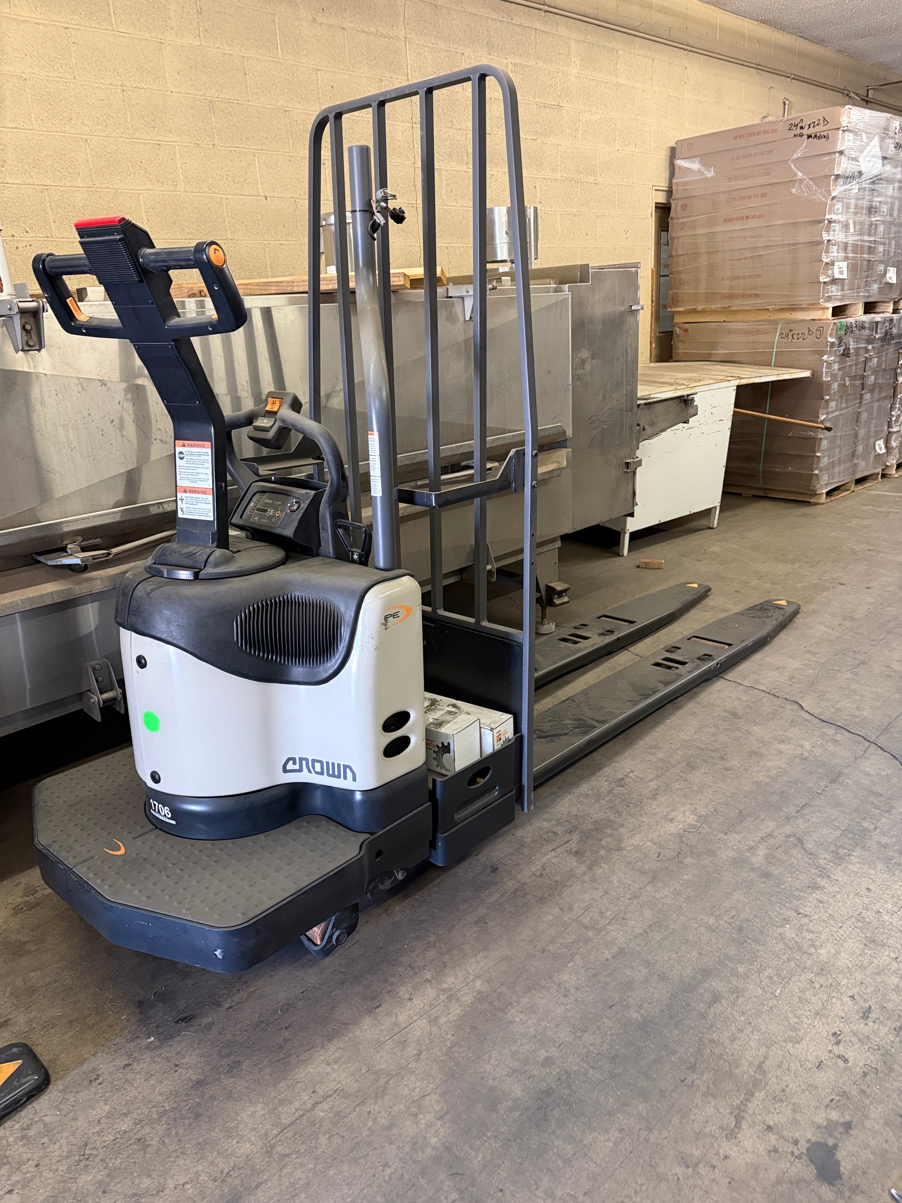 Stand On Electric Pallet Mover | Crown | Model # PE4500-80