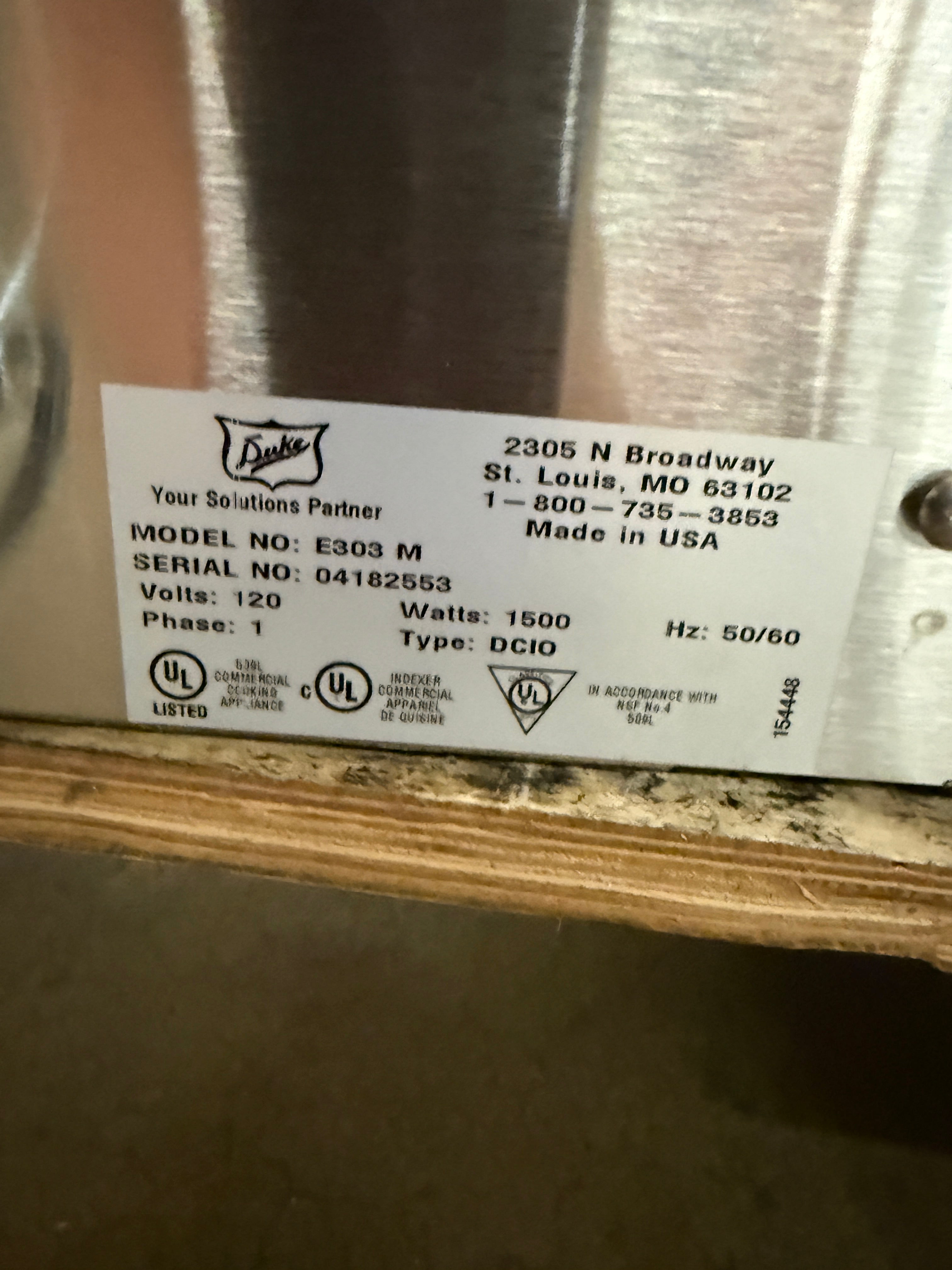 **NEW** Hot Food Table | Duke | Model # E303 | 120 Volt