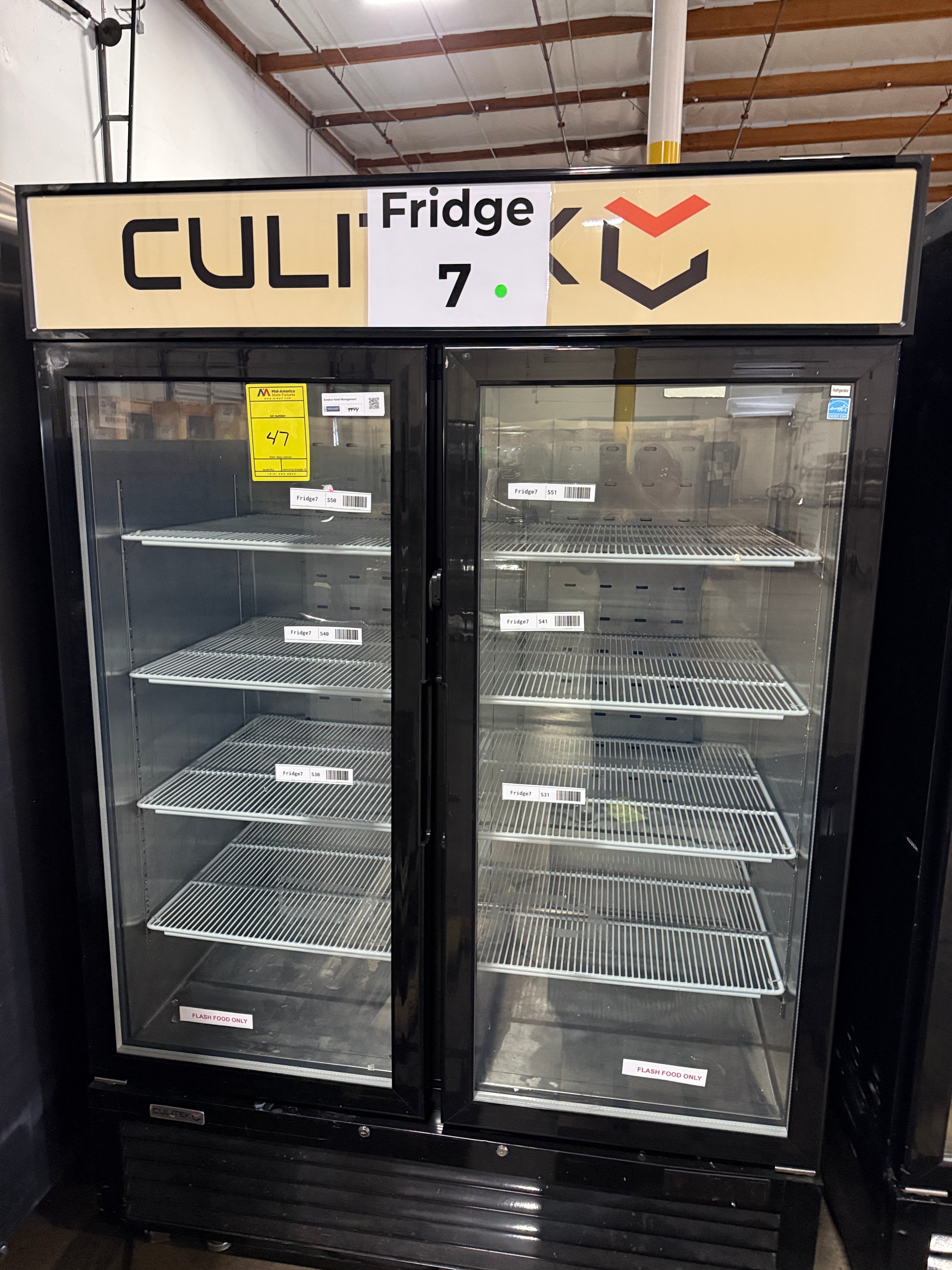Glass Door Merchandiser | Culitek | Model # BCR2G-3 | 115 Volt