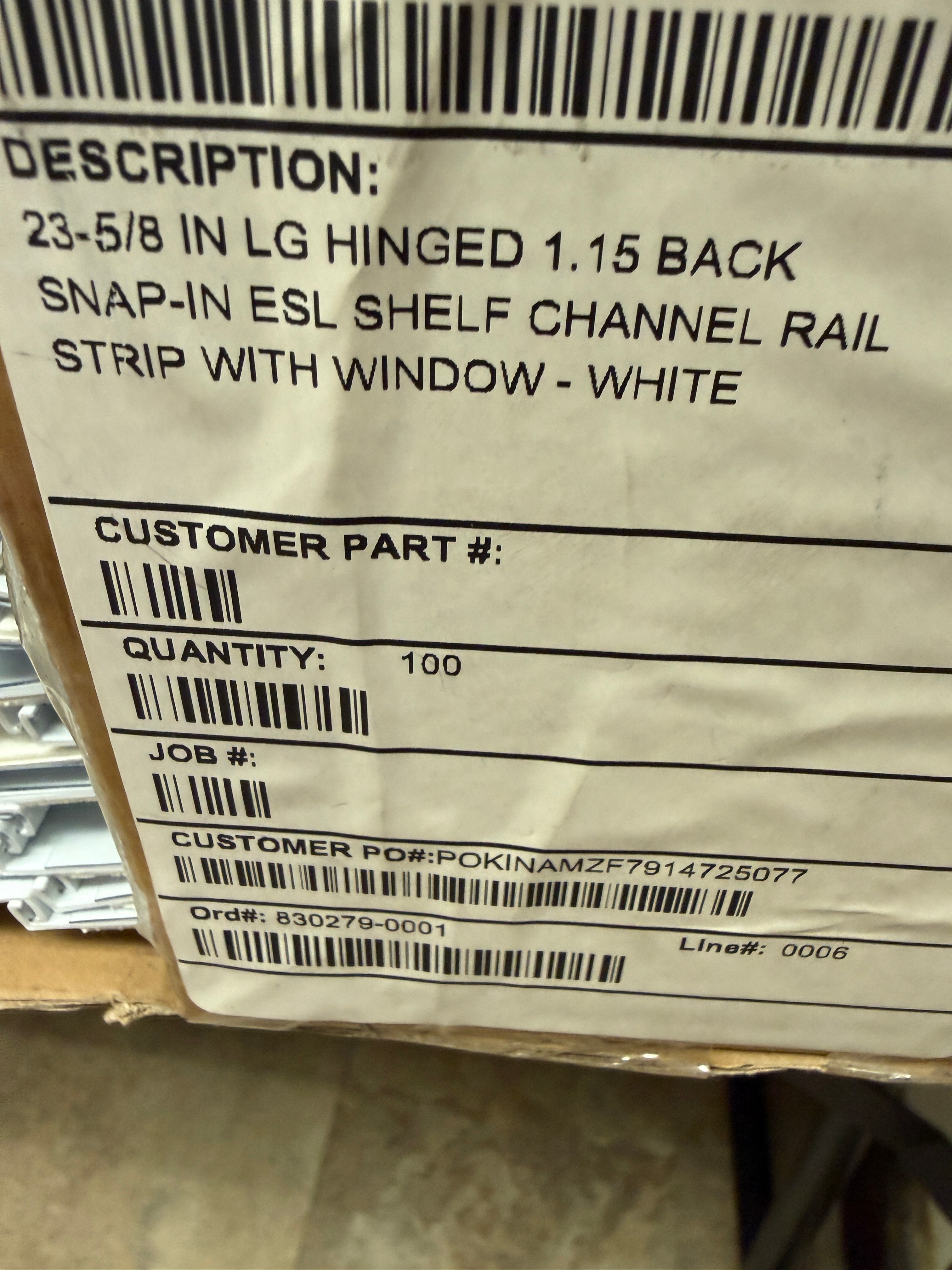 24" Flat Surface Rail with Tape