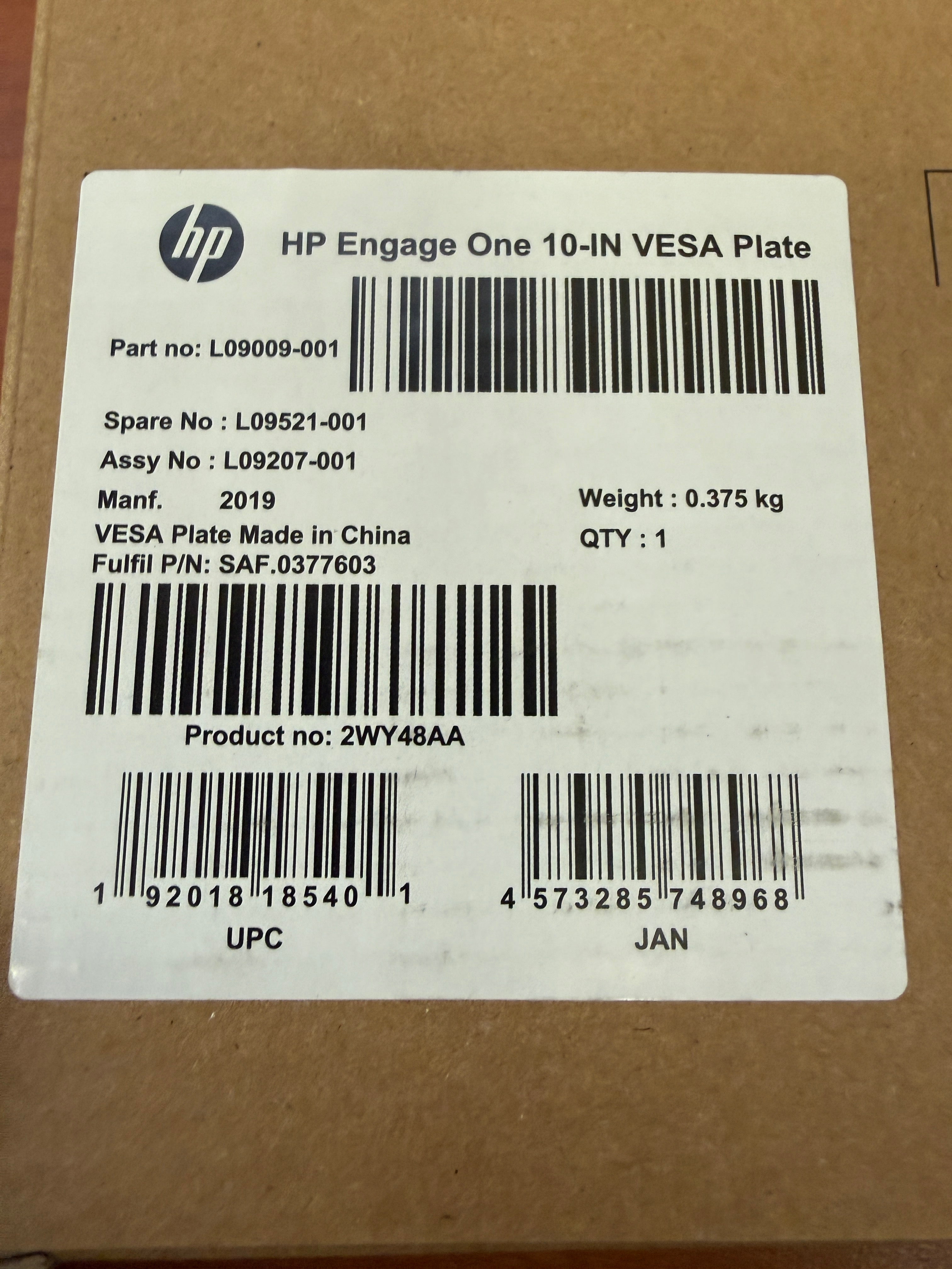 Engage One 10-IN VESA Plate Kit | HP