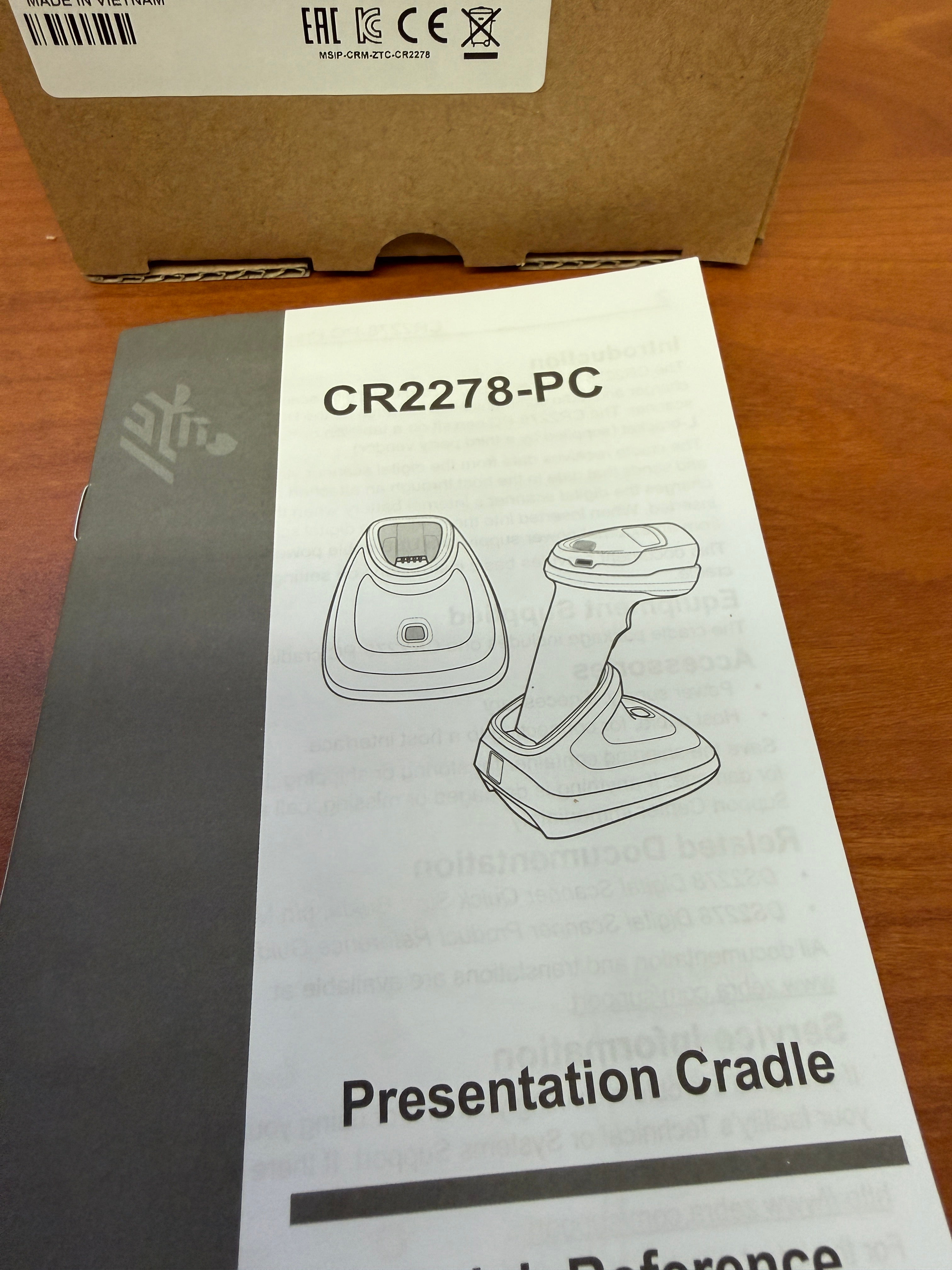 Presentation Cradle Charger | Zebra | Model # CR2279-PC